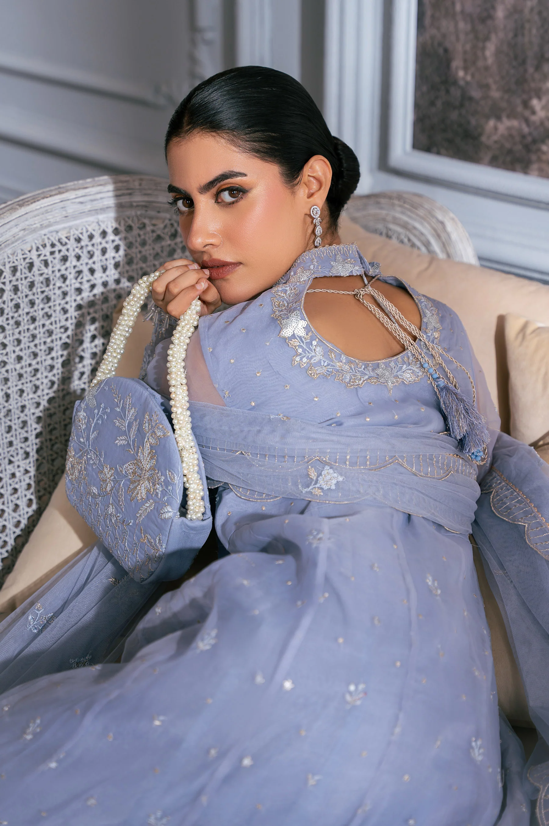 UNSTITCHED 2 PIECE EMBROIDERED SHIRT DUPATTA - Image 11