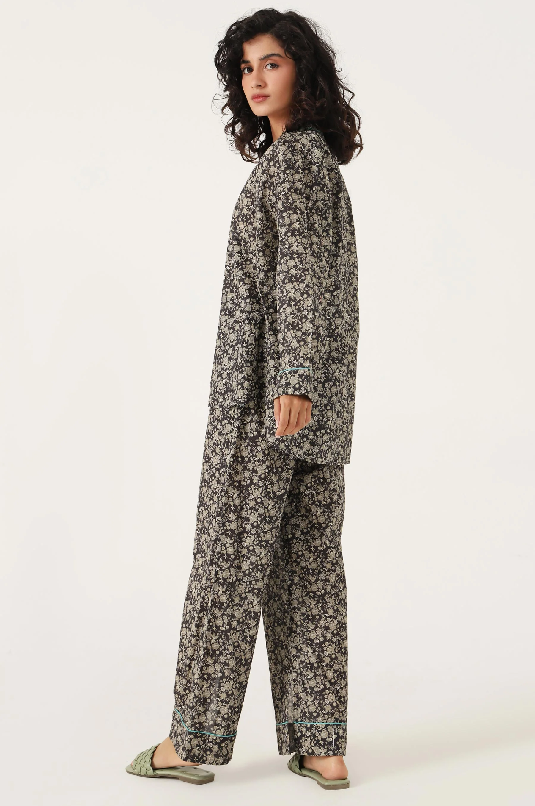 2 Piece PJ Set - Black - Image 2