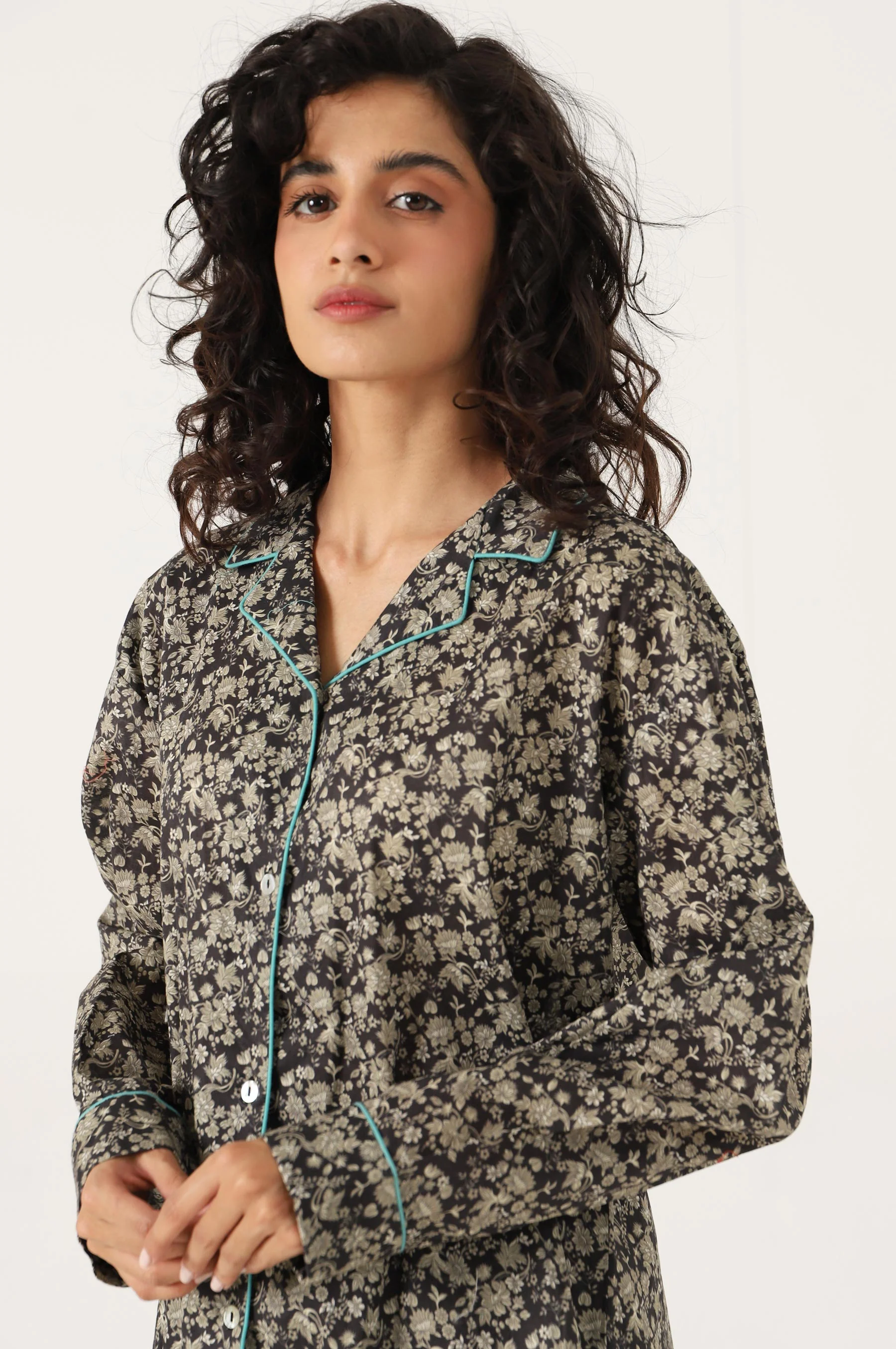 2 Piece PJ Set - Black - Image 3