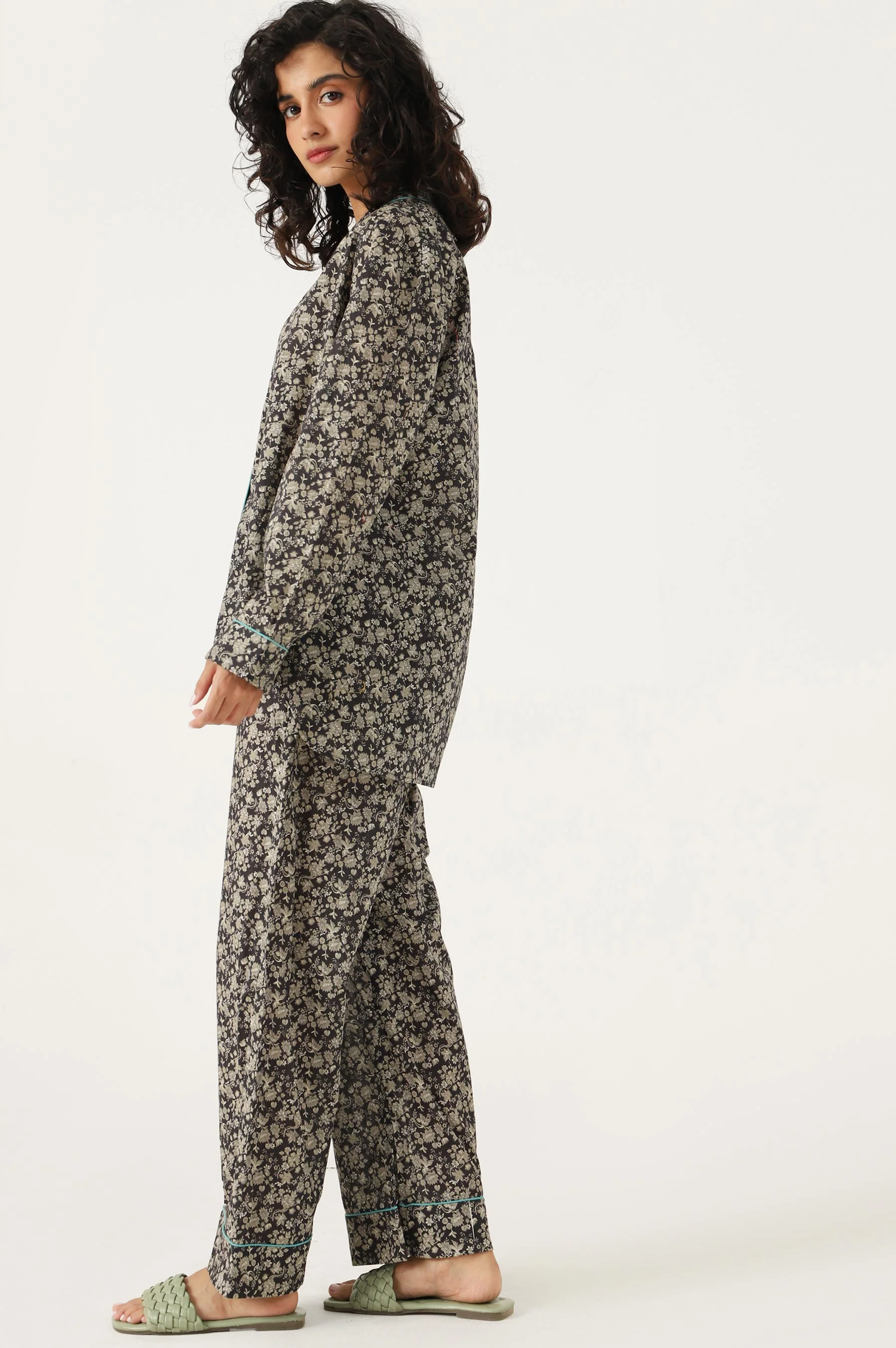 2 Piece PJ Set - Black - Image 4