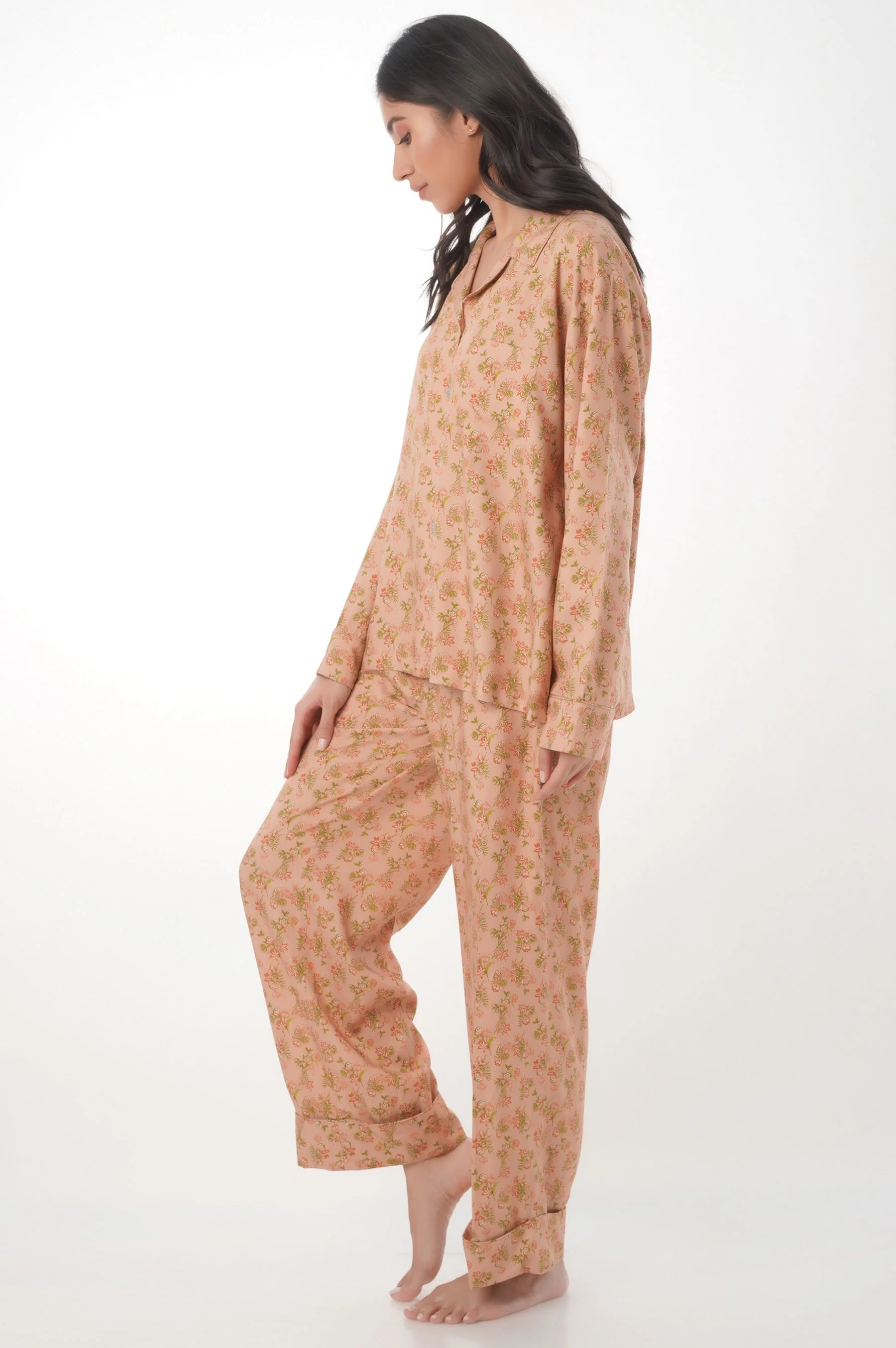 2 Piece PJ Set - Peach - Image 3
