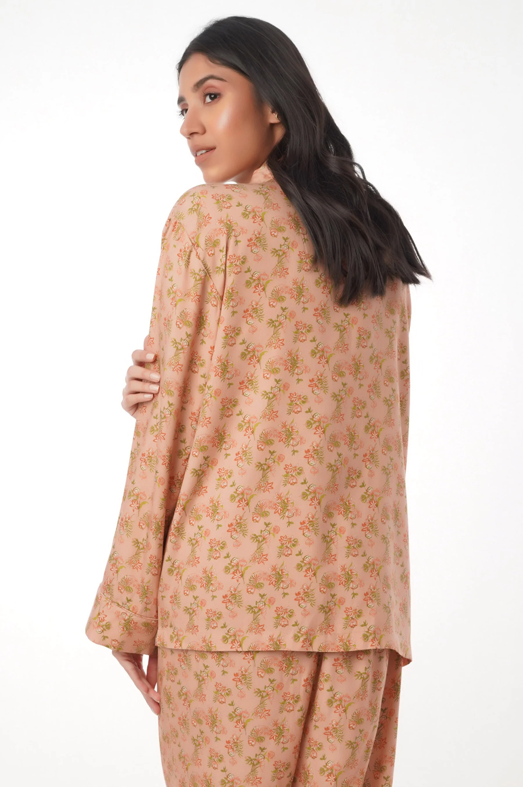 2 Piece PJ Set - Peach - Image 4