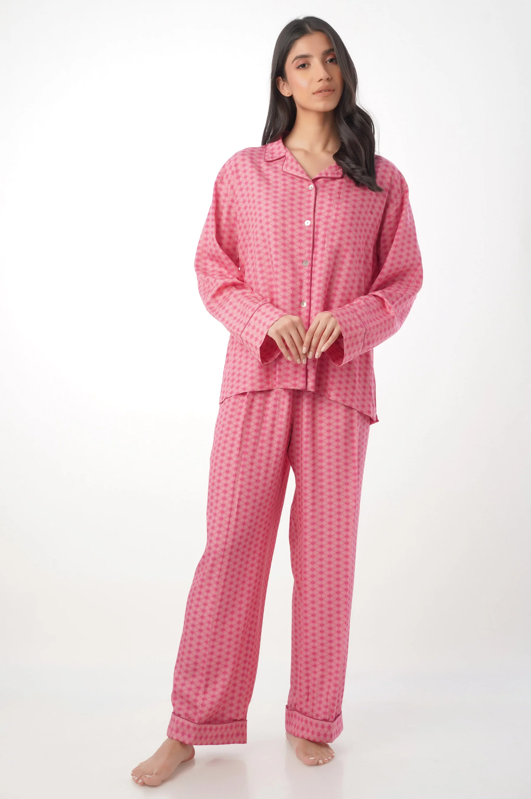 2 Piece PJ Set - Pink - Image 4