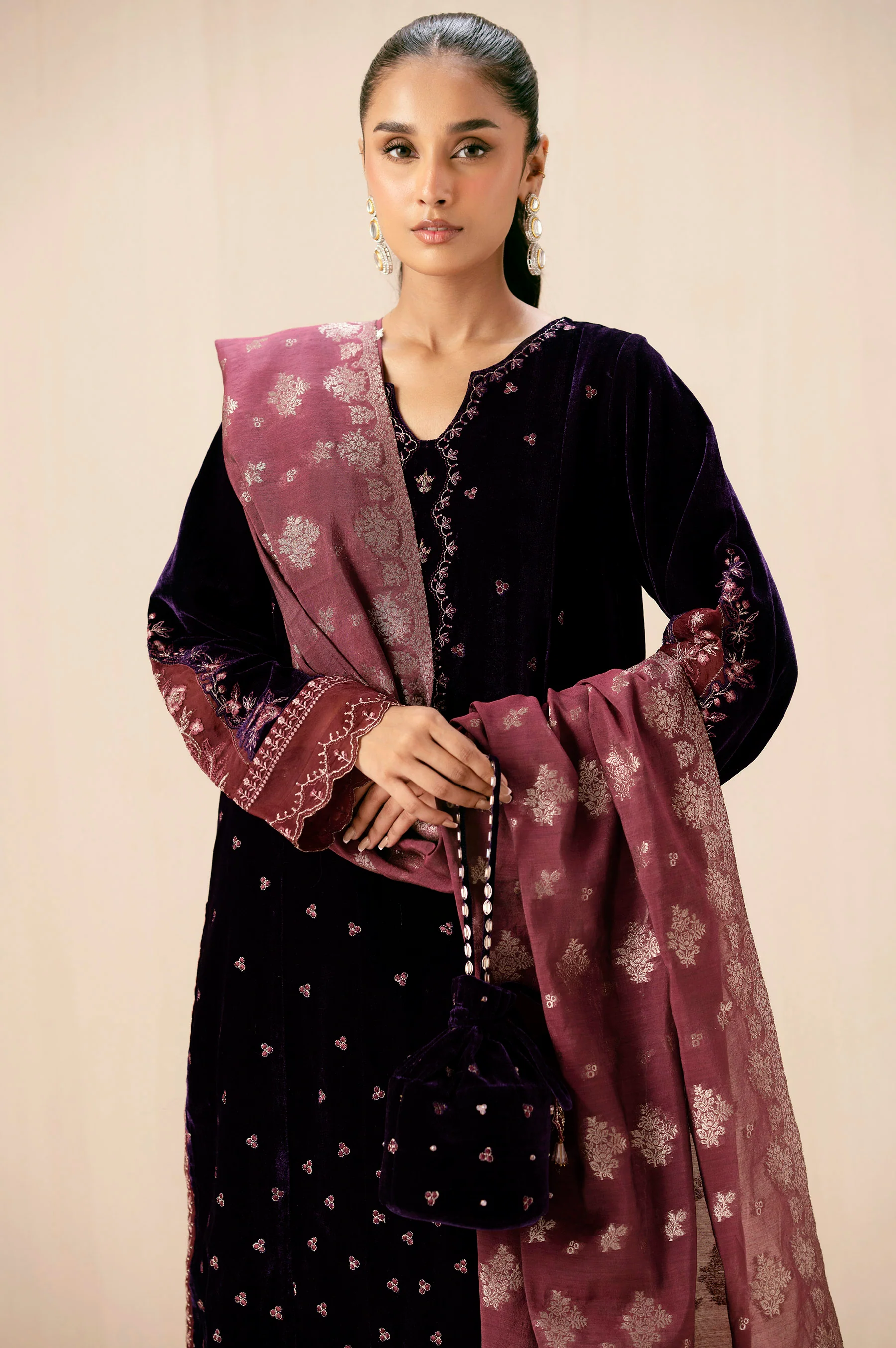 UNSTITCHED SHIRT DUPATTA - Image 2