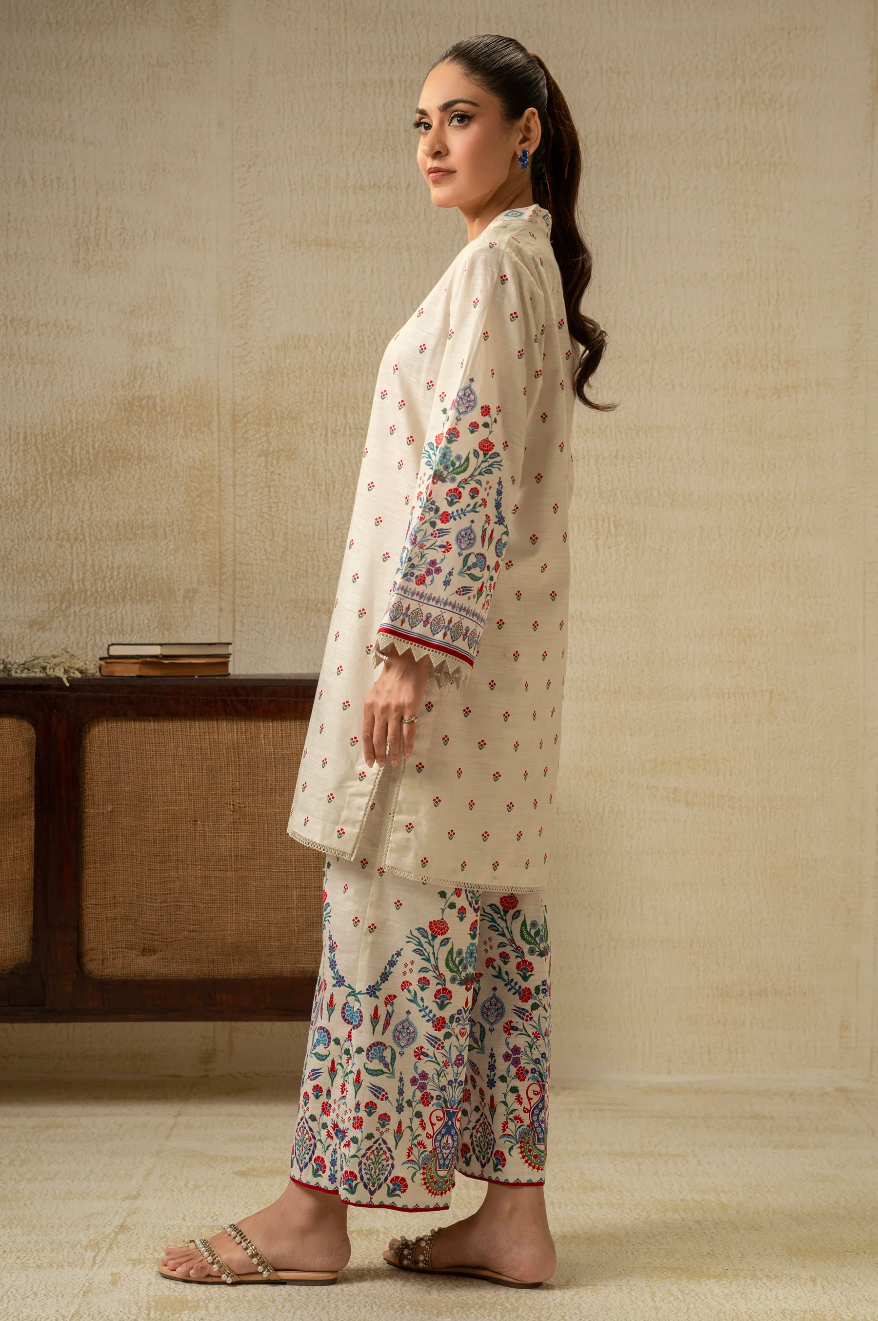 UNSTITCHED PRINTED SHIRT BOTTOM SUIT - Image 6