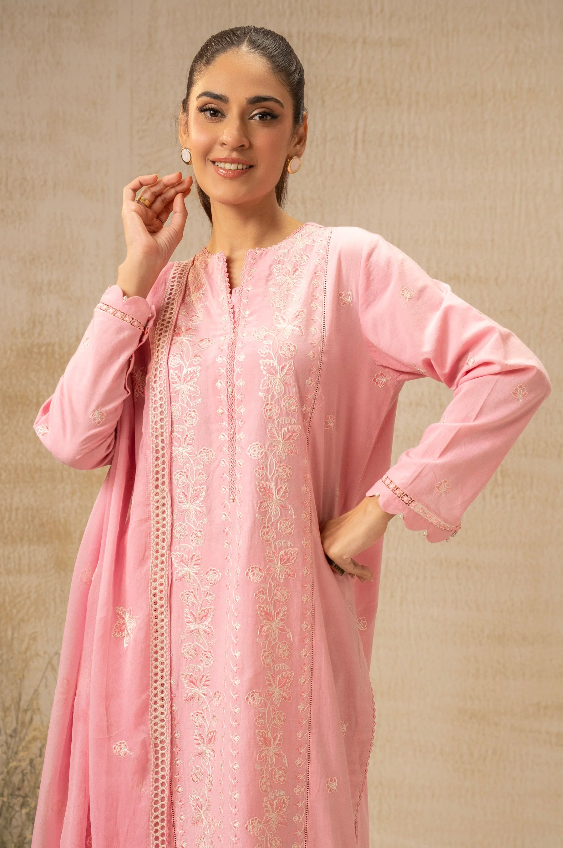 UNSTITCHED EMBROIDERED SUIT (FACTORY E-OUTLET) - Image 7