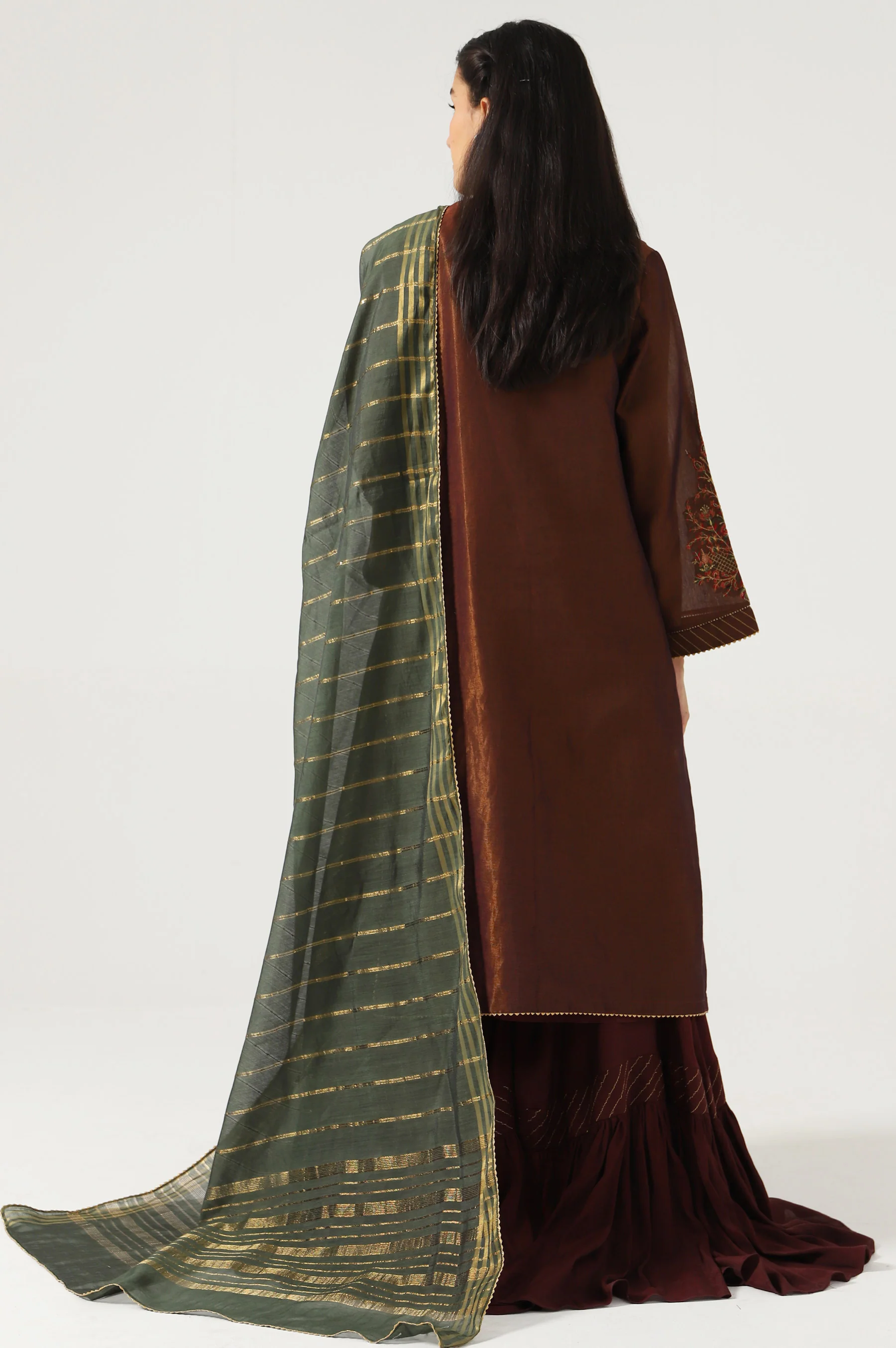 3 Piece Unstitched Embroidered Mysuri Suit - Image 3