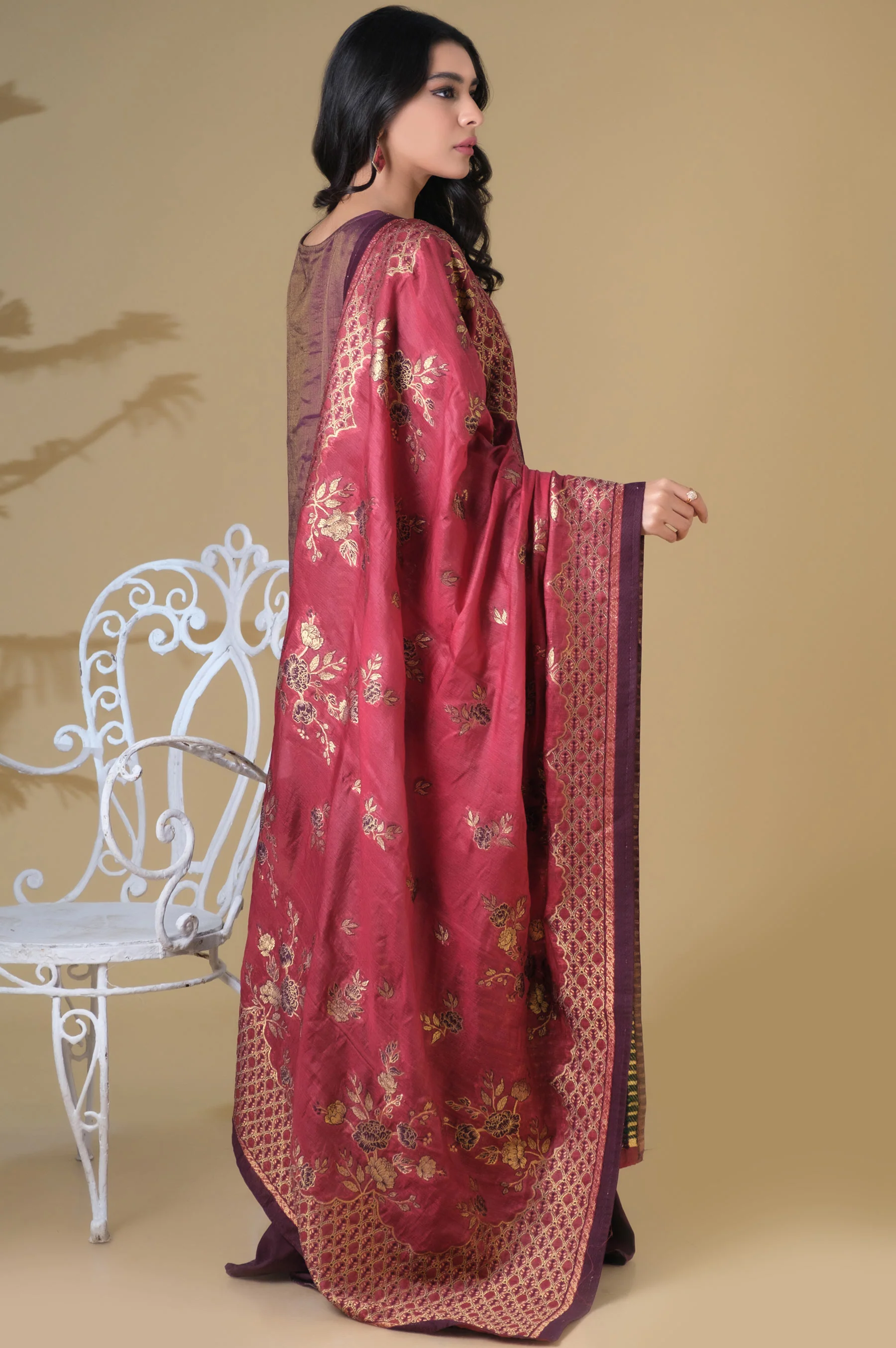 3 Piece Unstitched Embroidered Mysuri Suit - Image 2