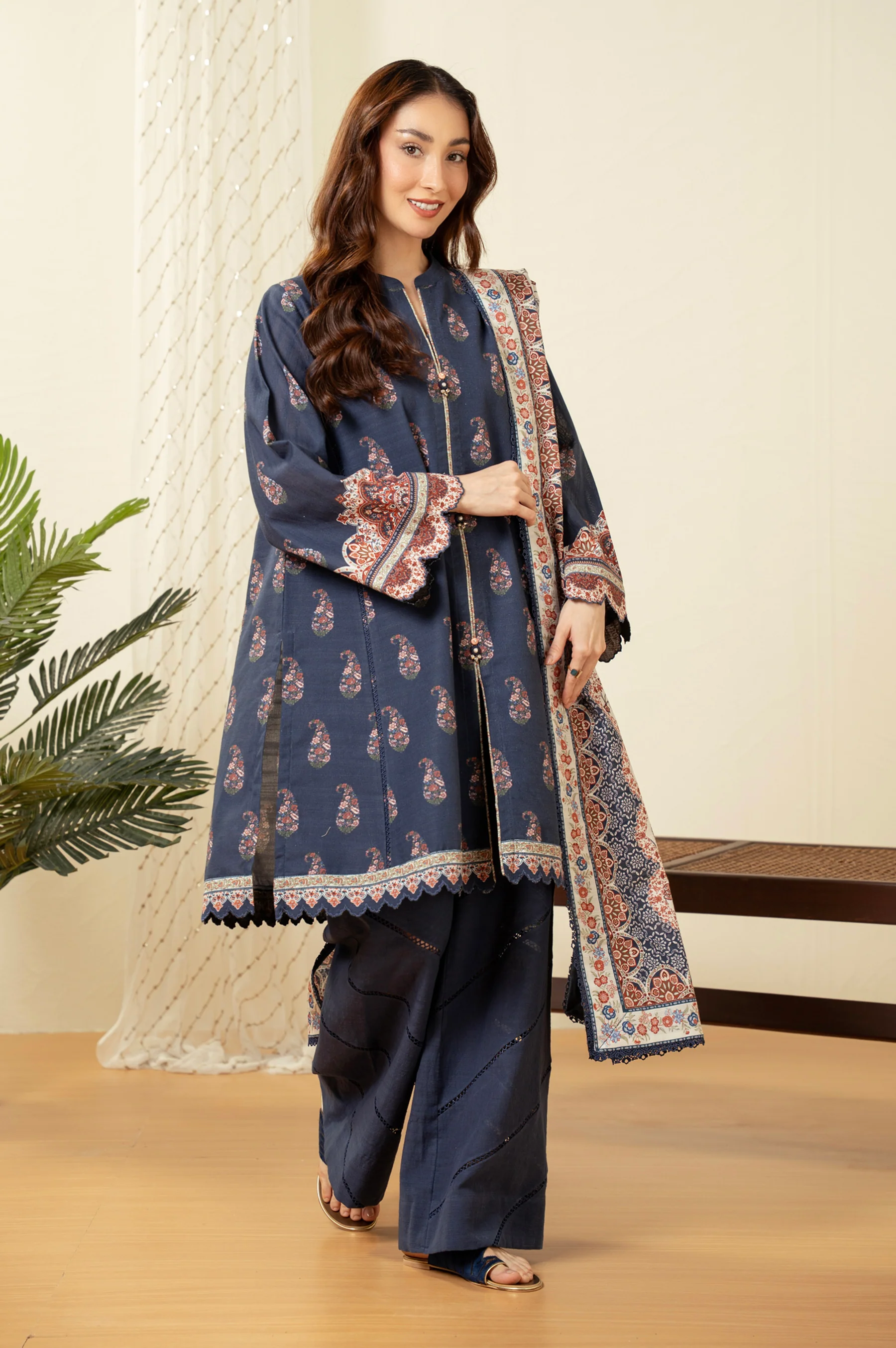 UNSTITCHED PRINTED SUIT