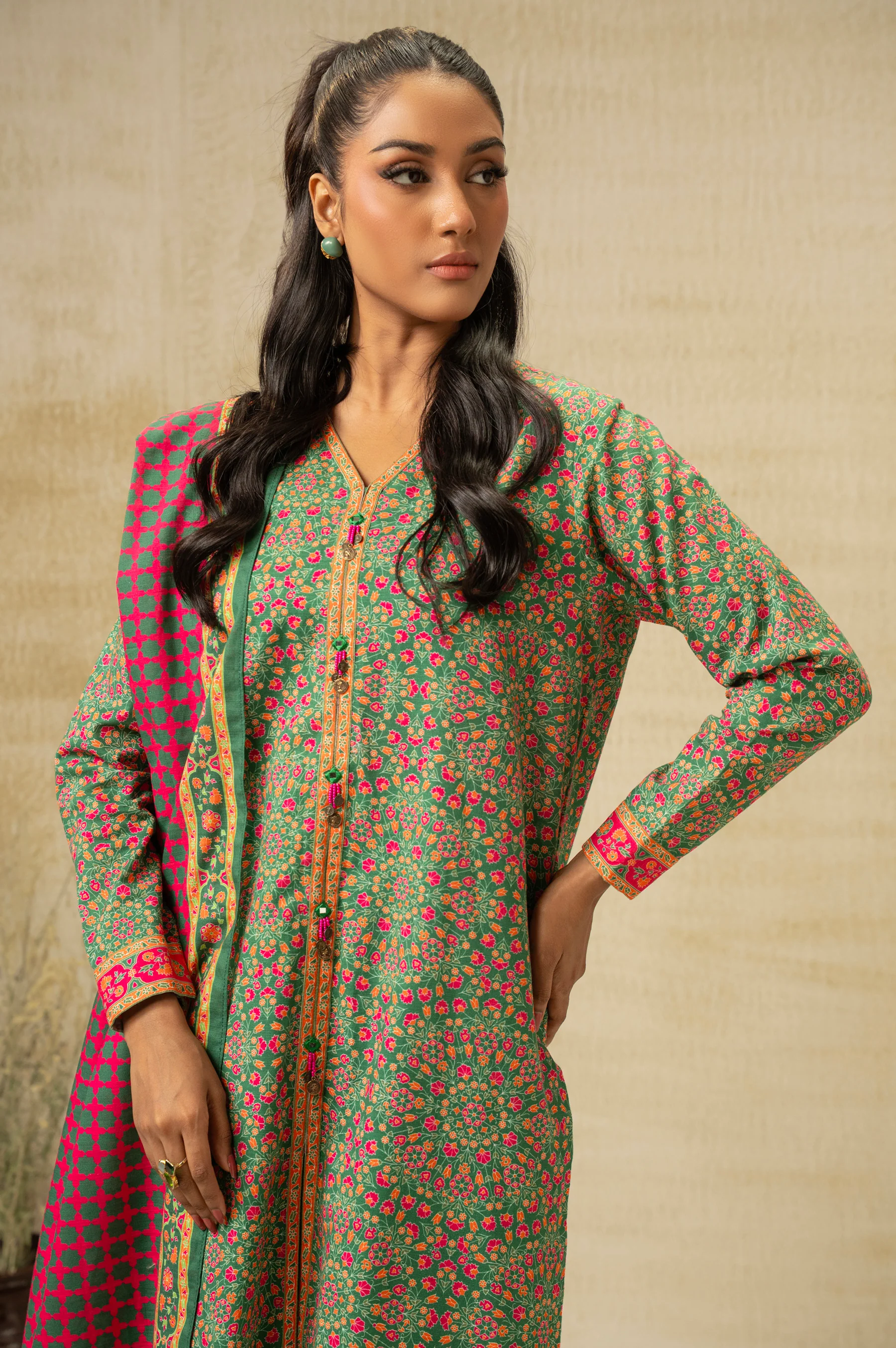 UNSTITCHED DIGITAL PRINTED SUIT - Image 4