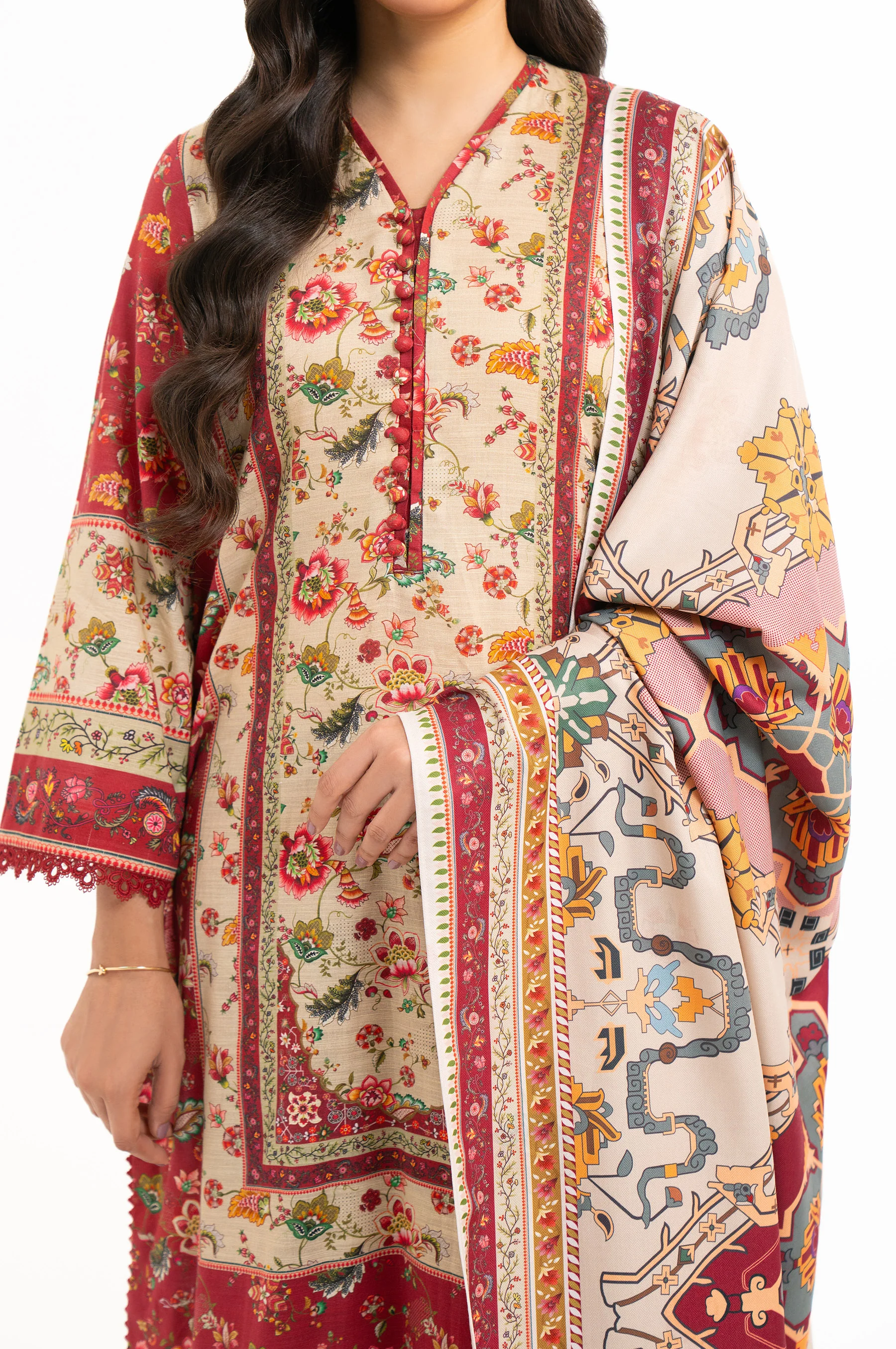 UNSTITCHED DIGITAL PRINTED SUIT - Image 2
