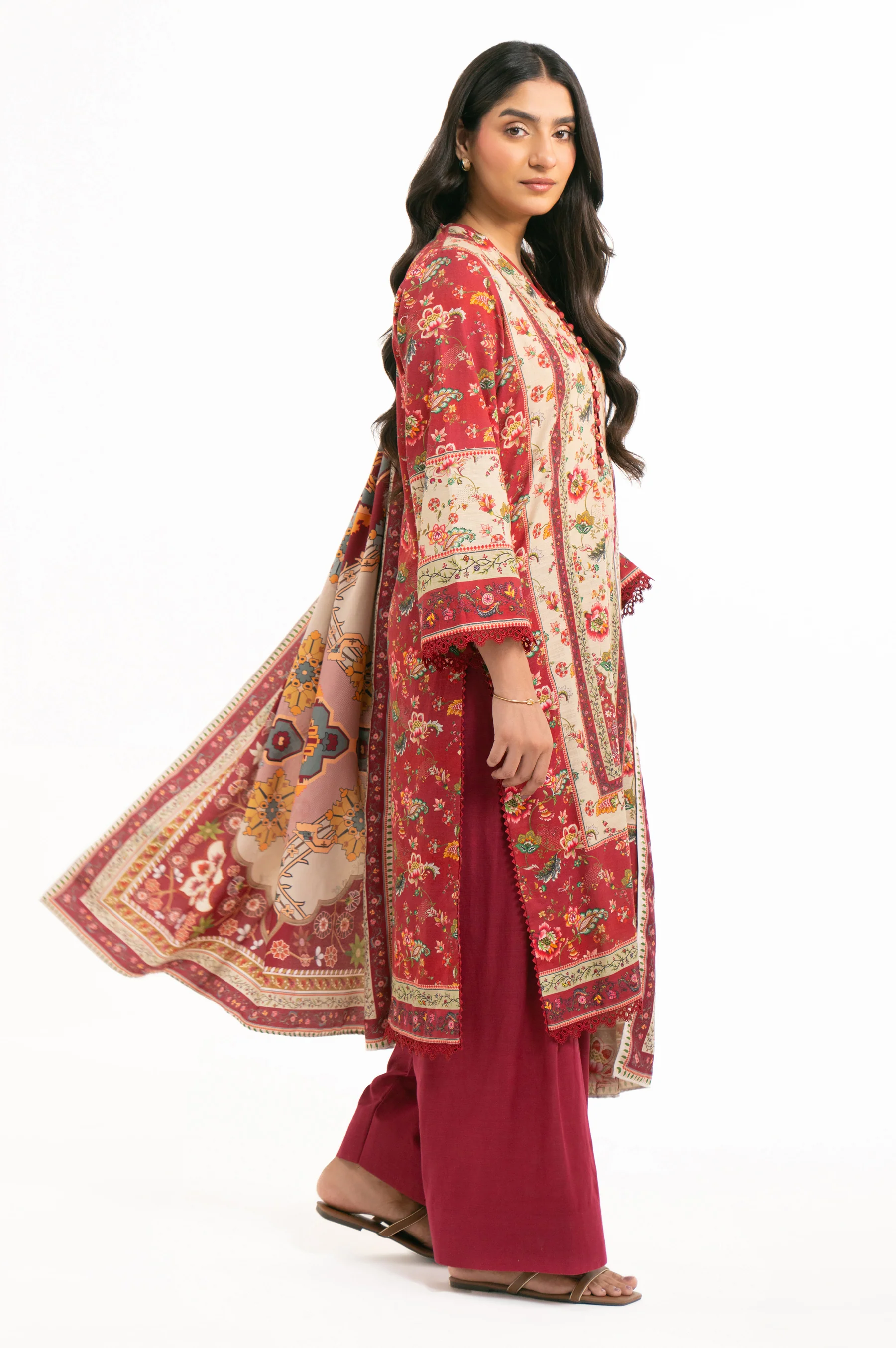 UNSTITCHED DIGITAL PRINTED SUIT - Image 5
