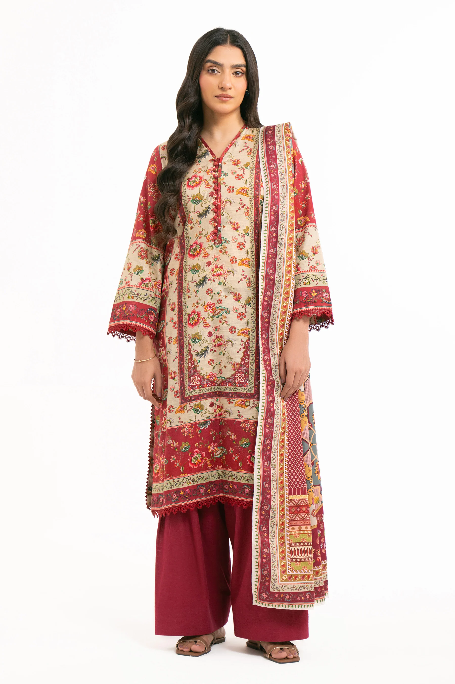 UNSTITCHED DIGITAL PRINTED SUIT - Image 6