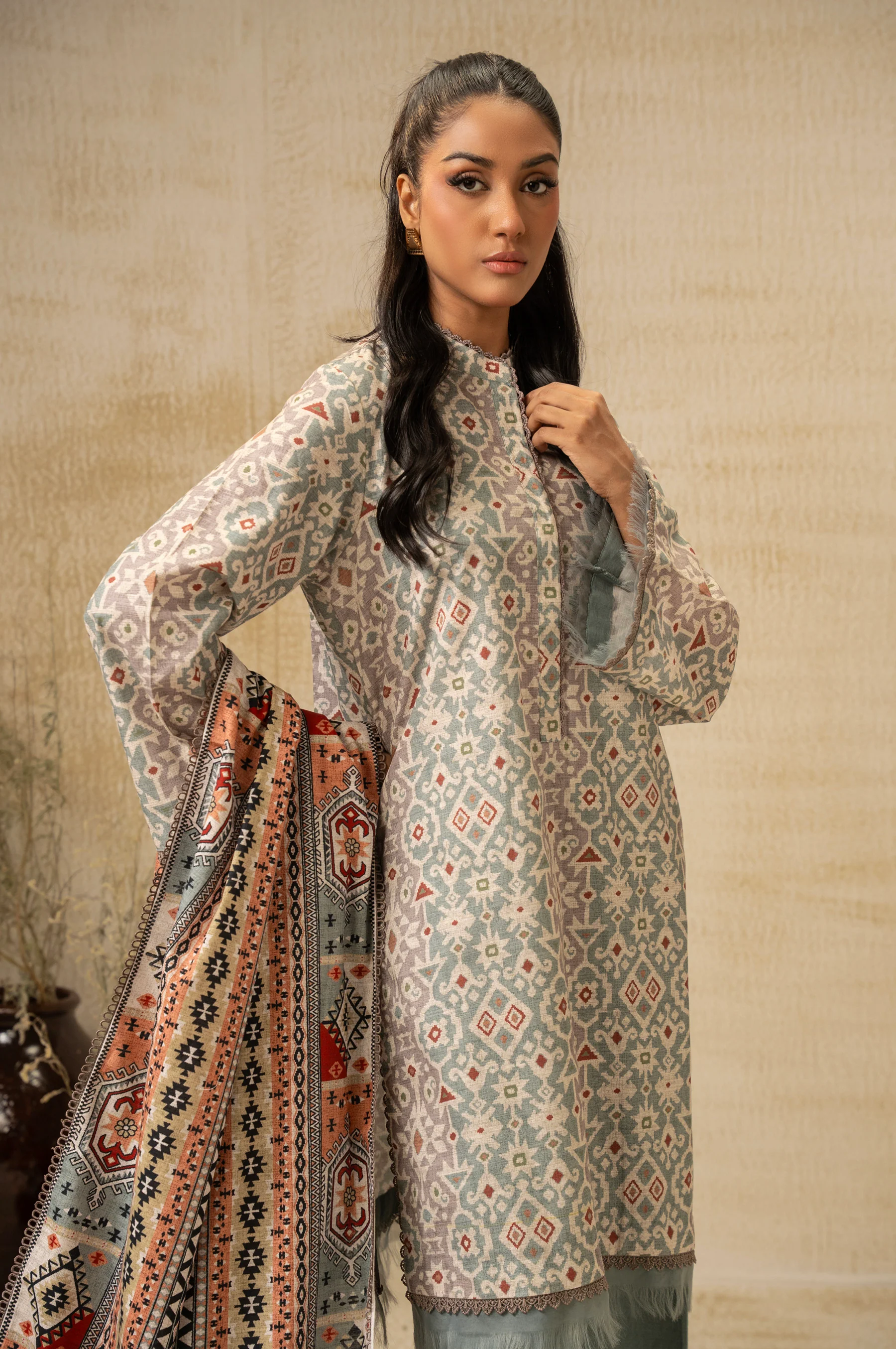 UNSTITCHED DIGITAL PRINTED SUIT - Image 7