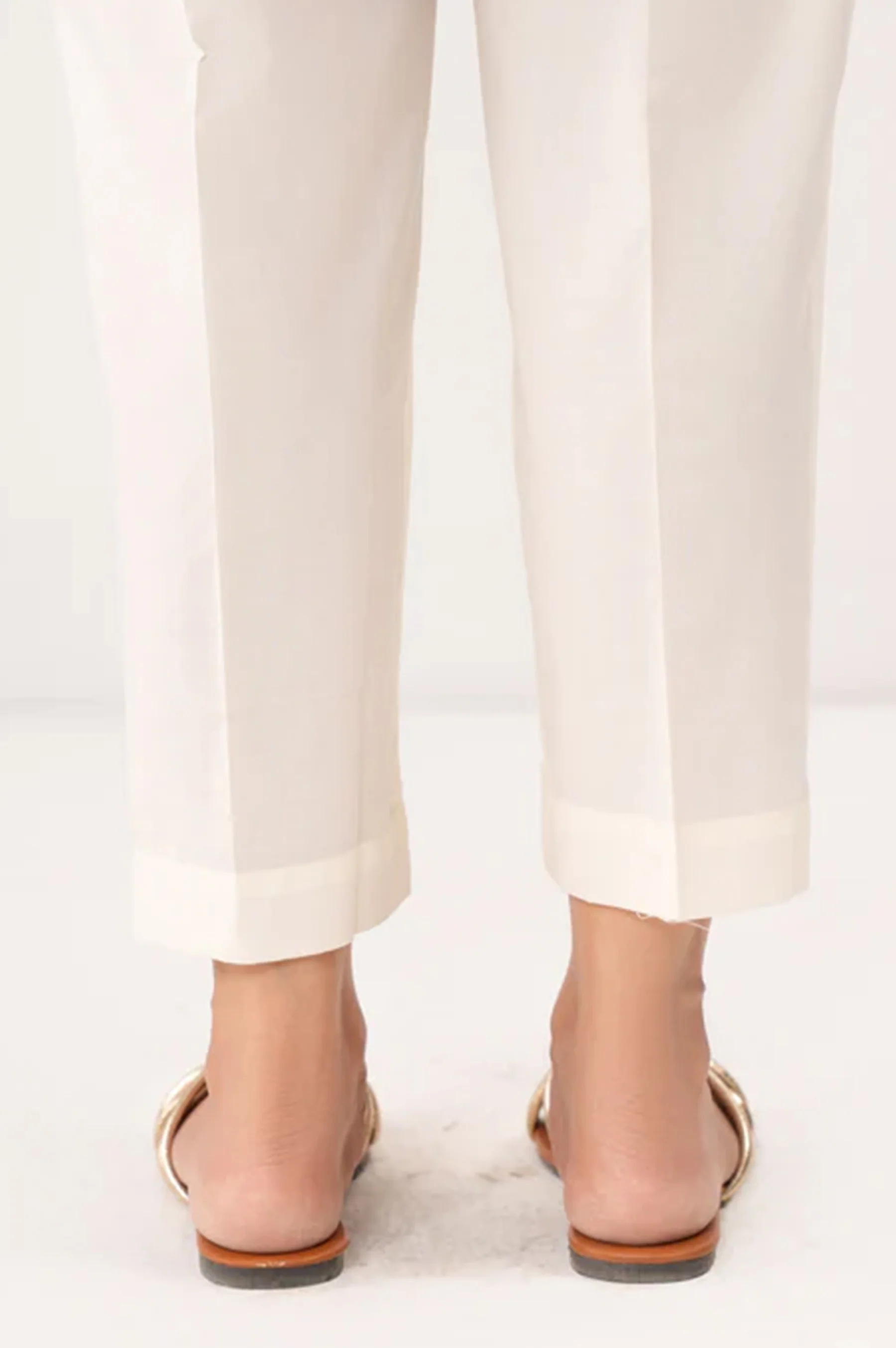 Basic Cambric Cigarette Pants - Regular Fit - Image 3