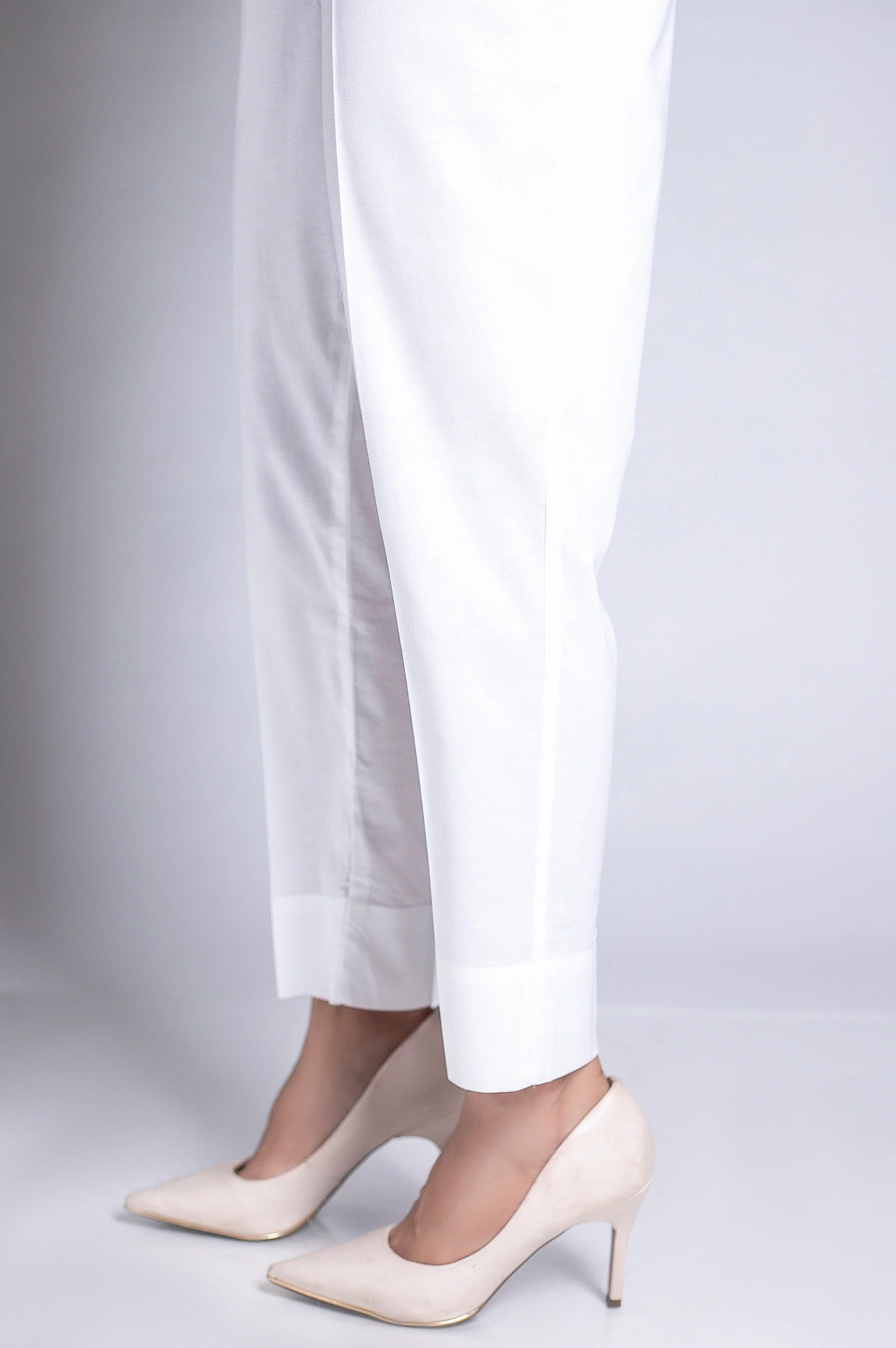 Basic Cambric Pants - White - Image 2