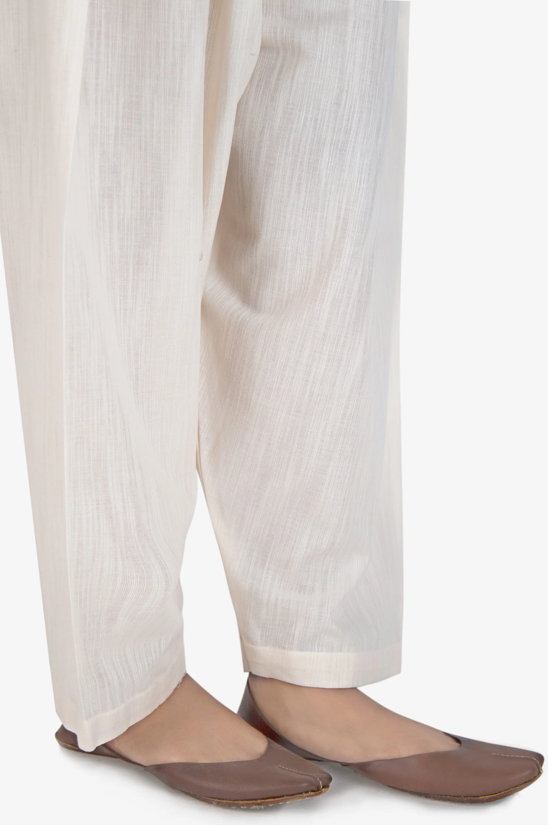 Basic Khaddar Shalwar - Off White - Image 2