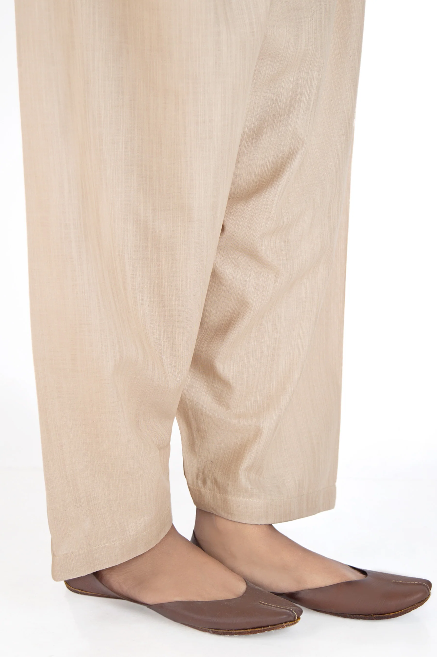 Basic Khaddar Shalwar - Beige - Image 2