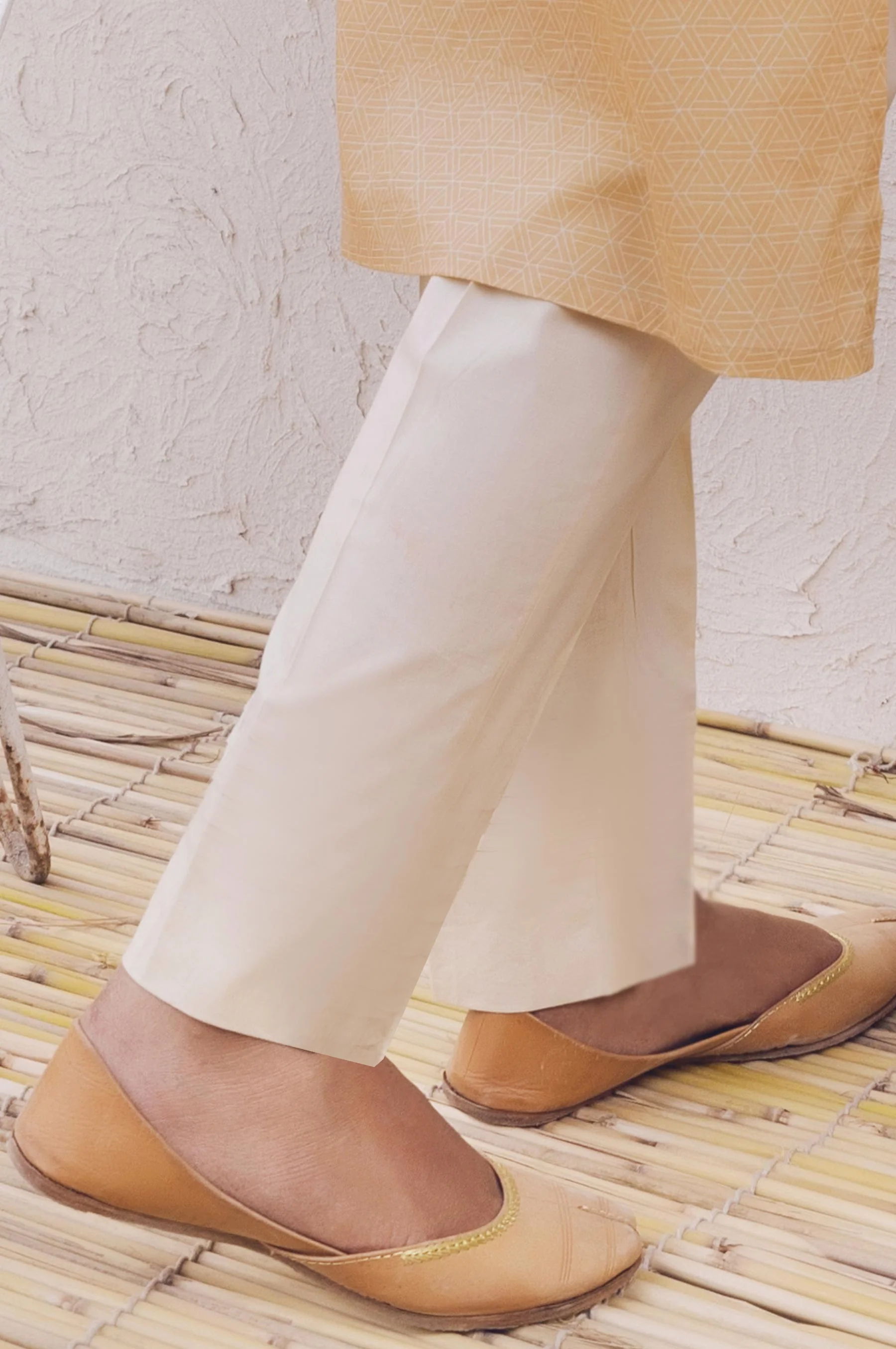 Basic Cambric Pants - Beige - Image 2