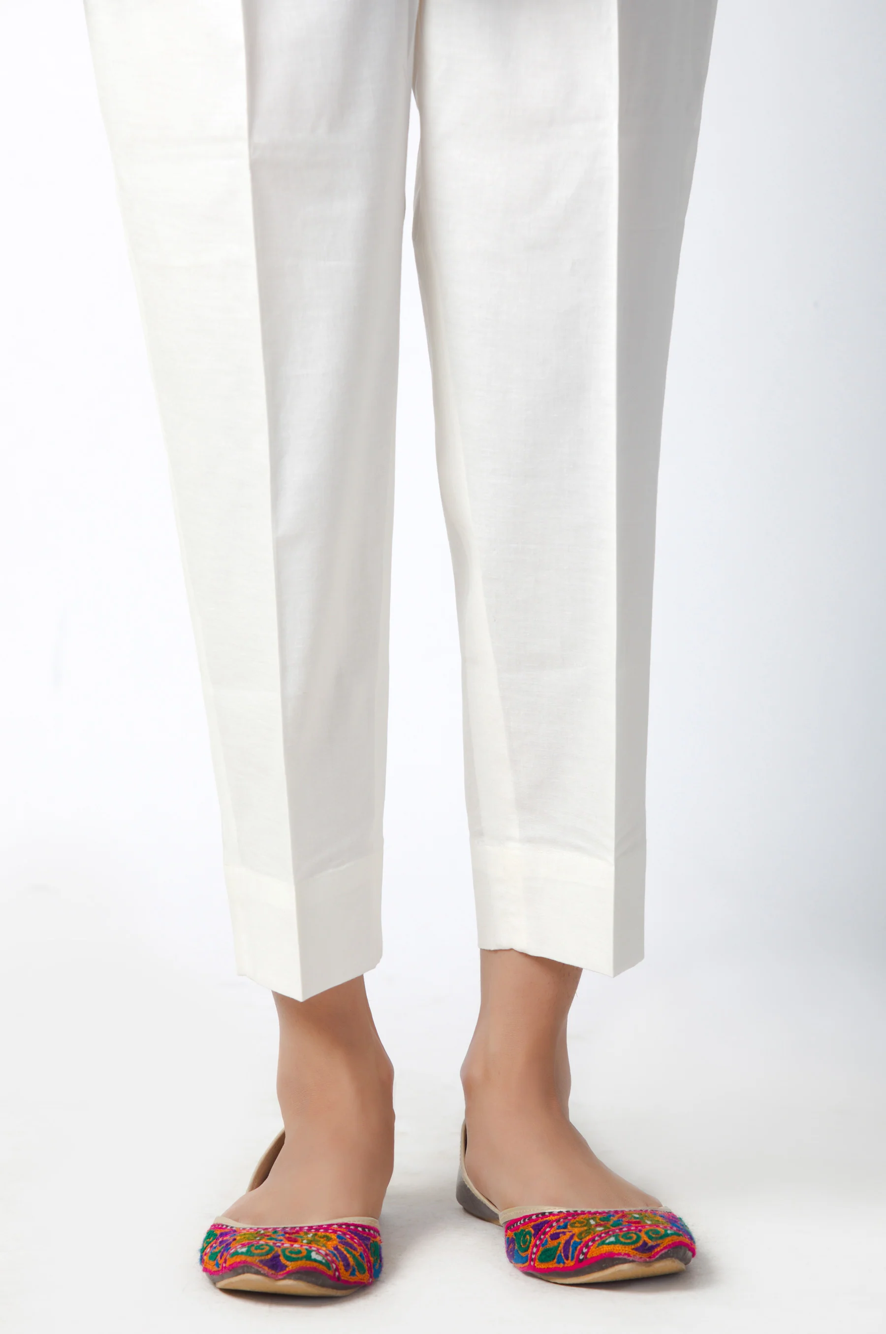 Basic Cambric Cigarette Pants