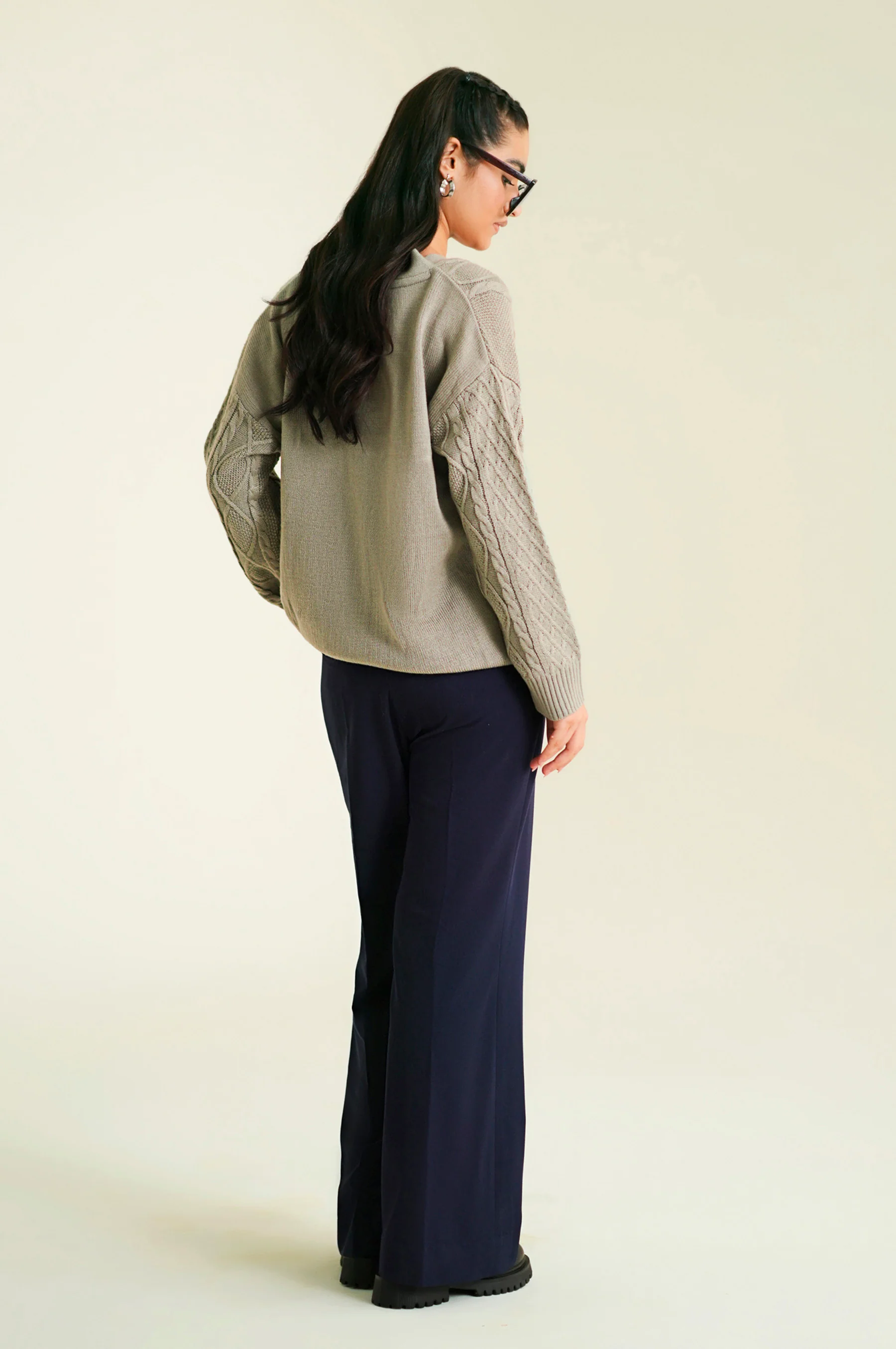Button Down Sweater Full Sleeves - Image 5