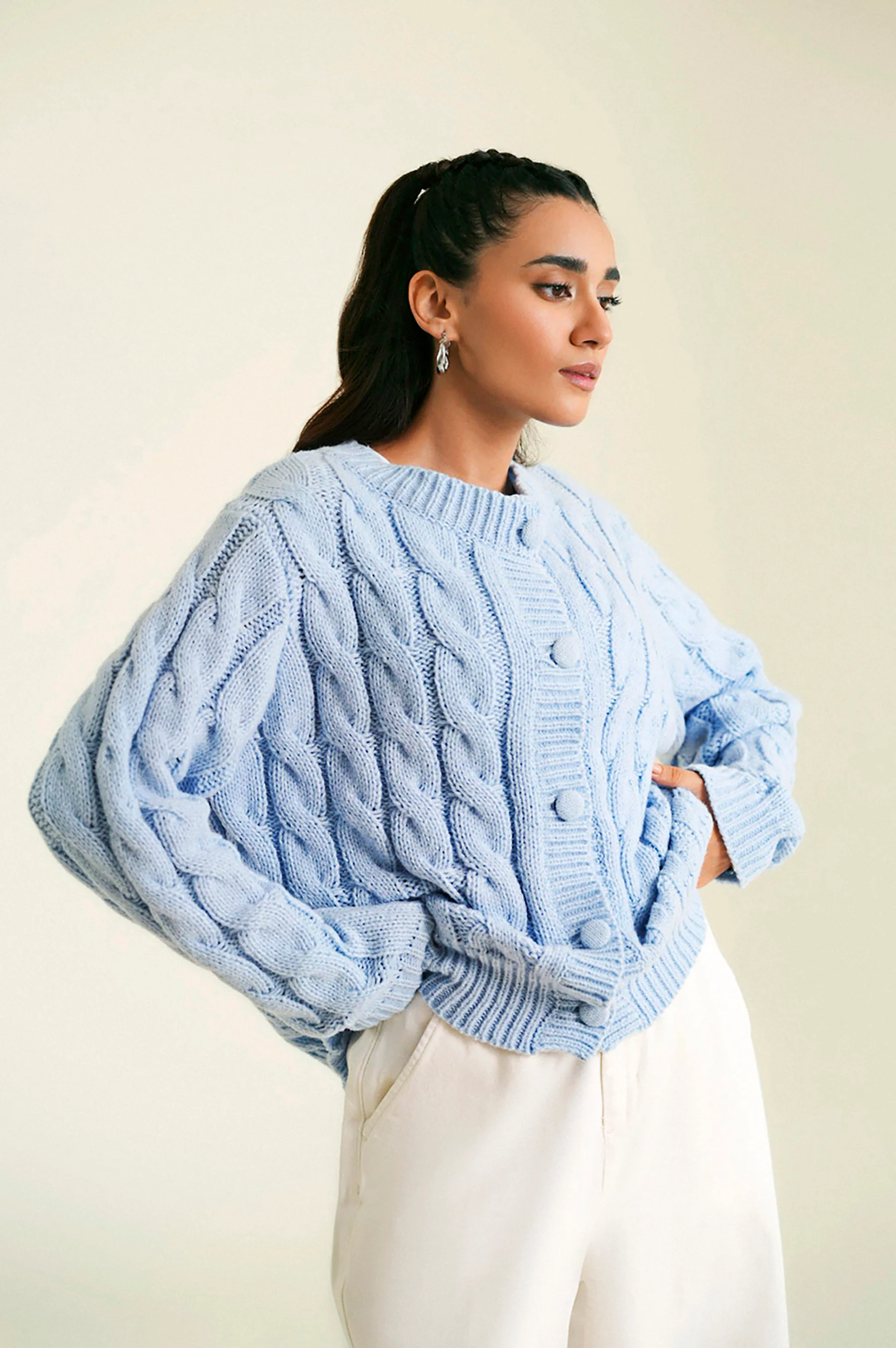 Button Down Sweater
