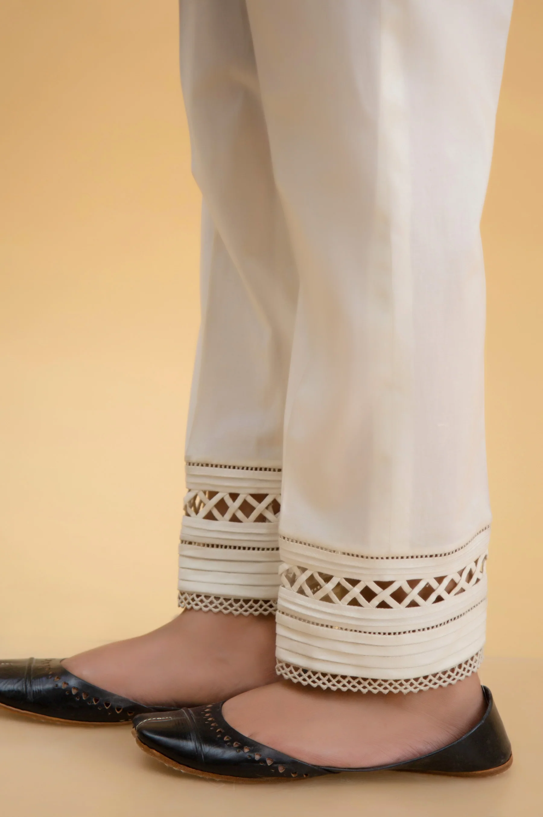 Embroidered Cambric Cigarette Pants - Image 2
