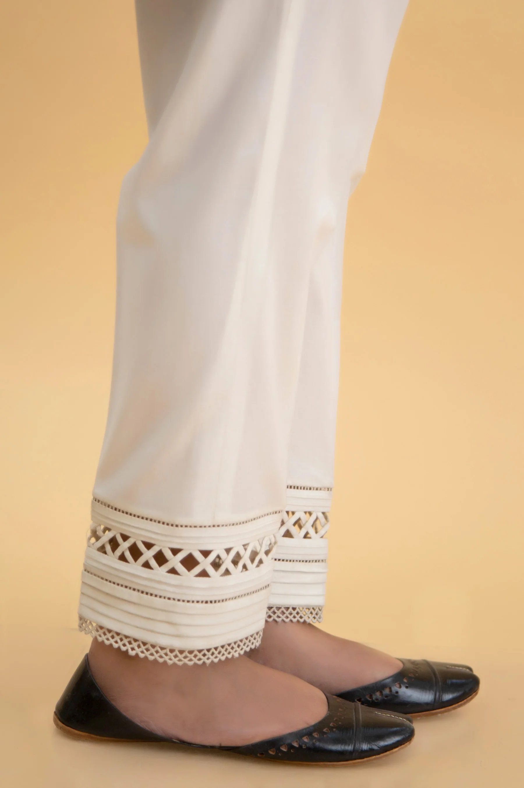 Embroidered Cambric Cigarette Pants - Image 3