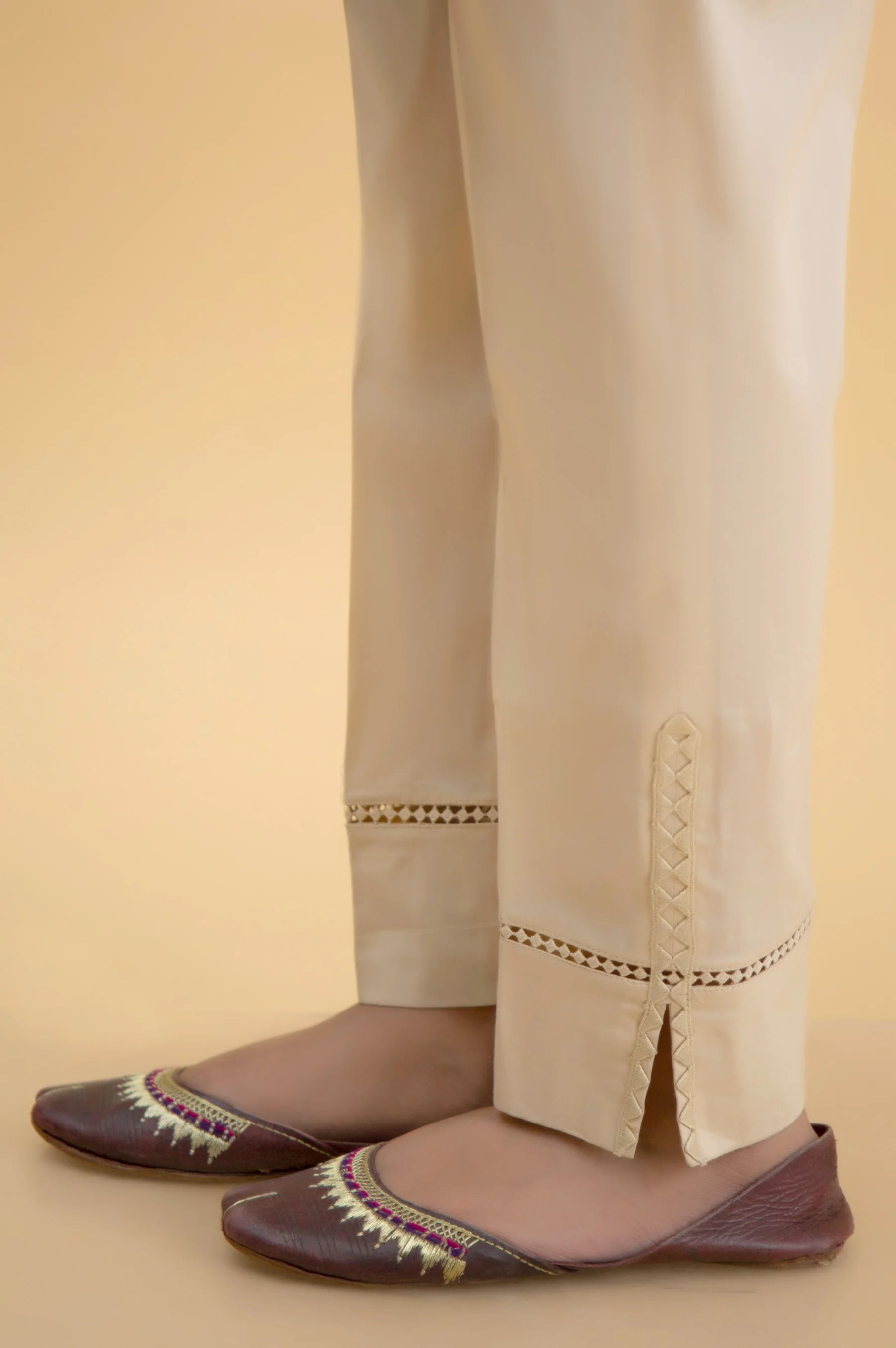 Embroidered Cambric Cigarette Pants - Image 2