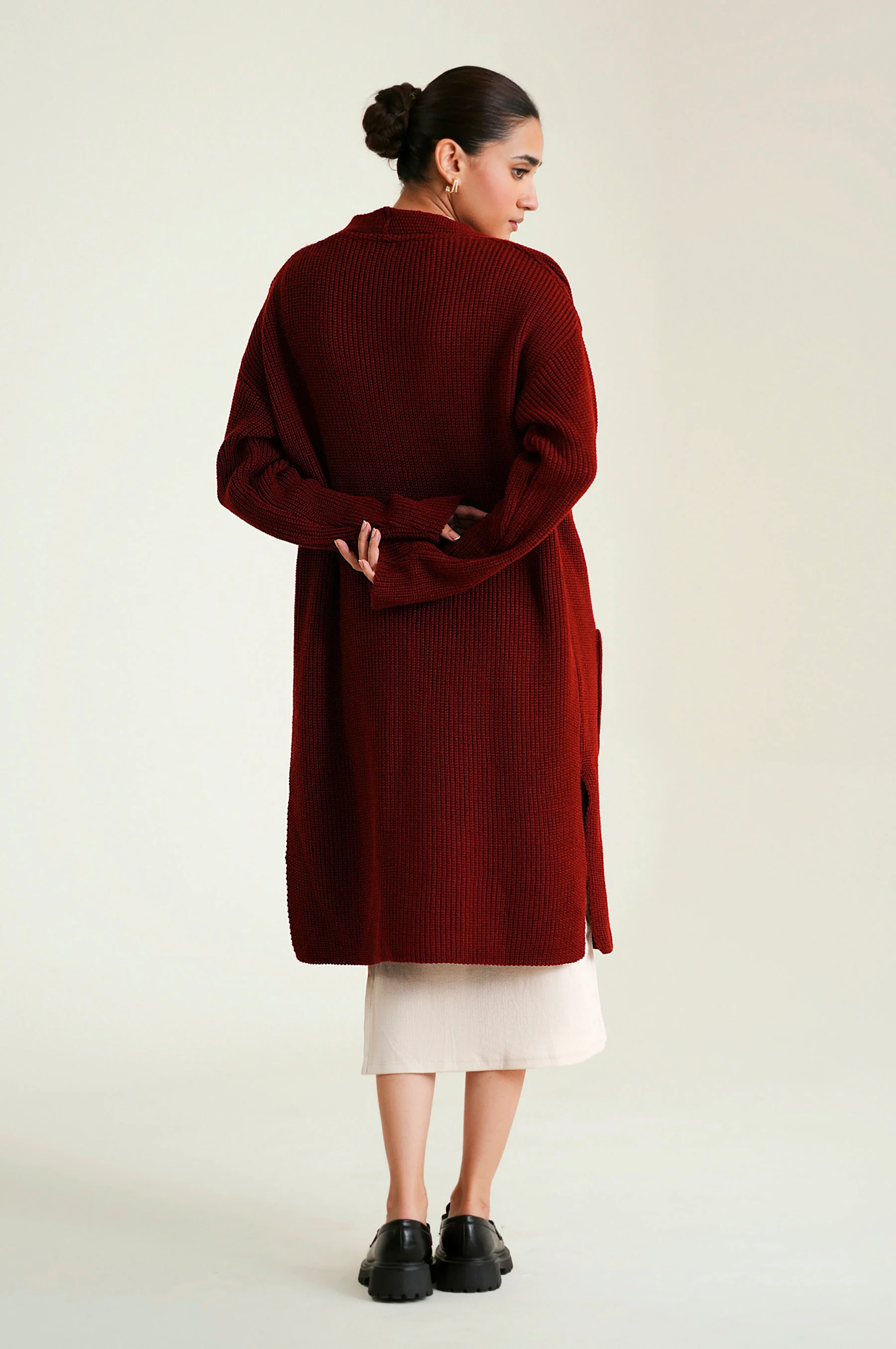 Cardigan Style Sweater Long Length - Image 5