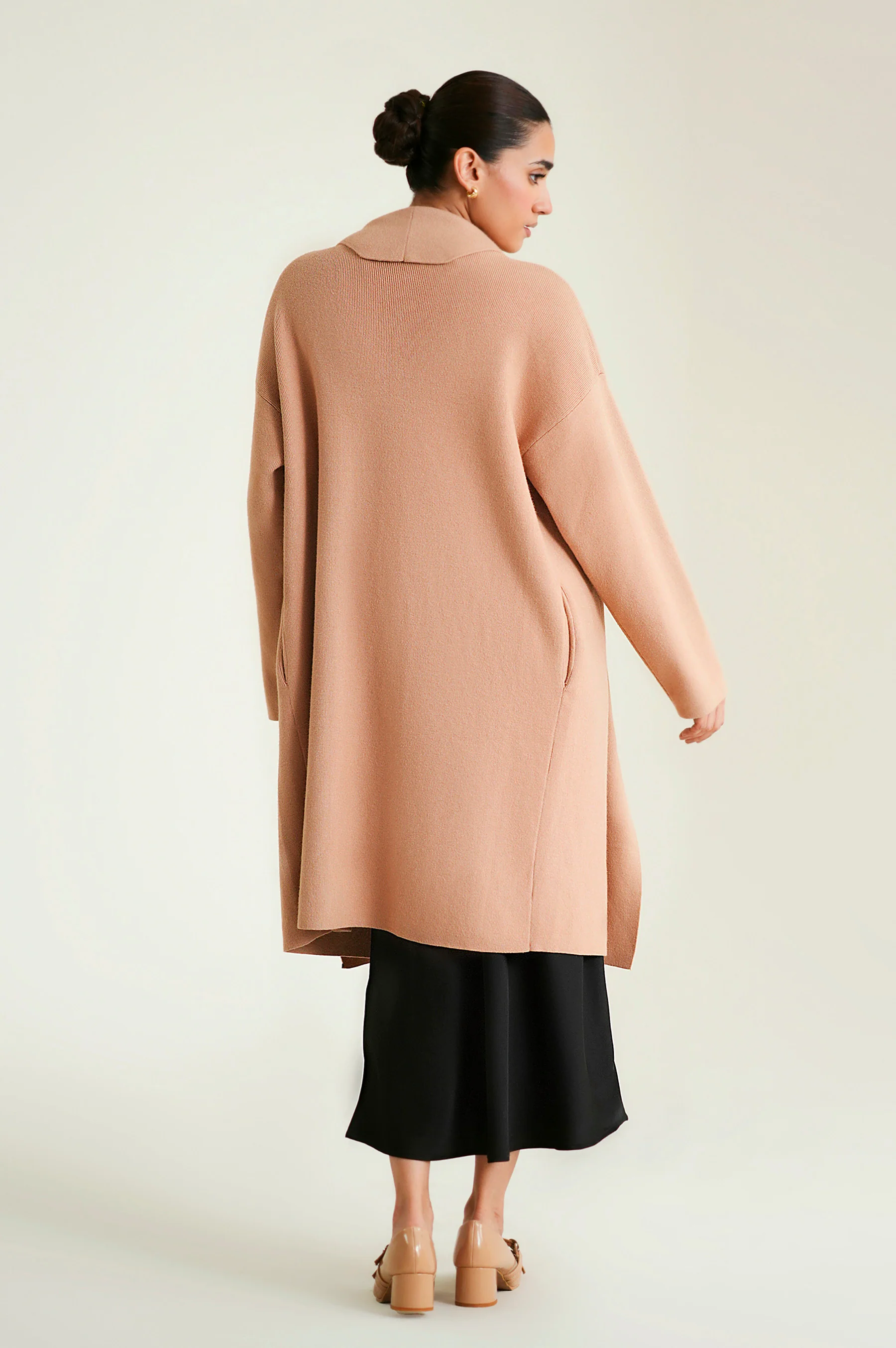 Cardigan Style Sweater - Camel - Image 5