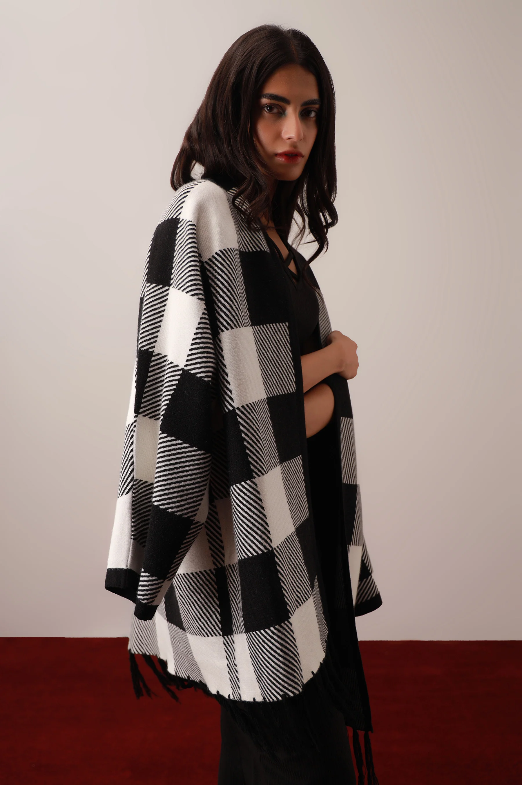 Cape Shawl - Black - Image 2