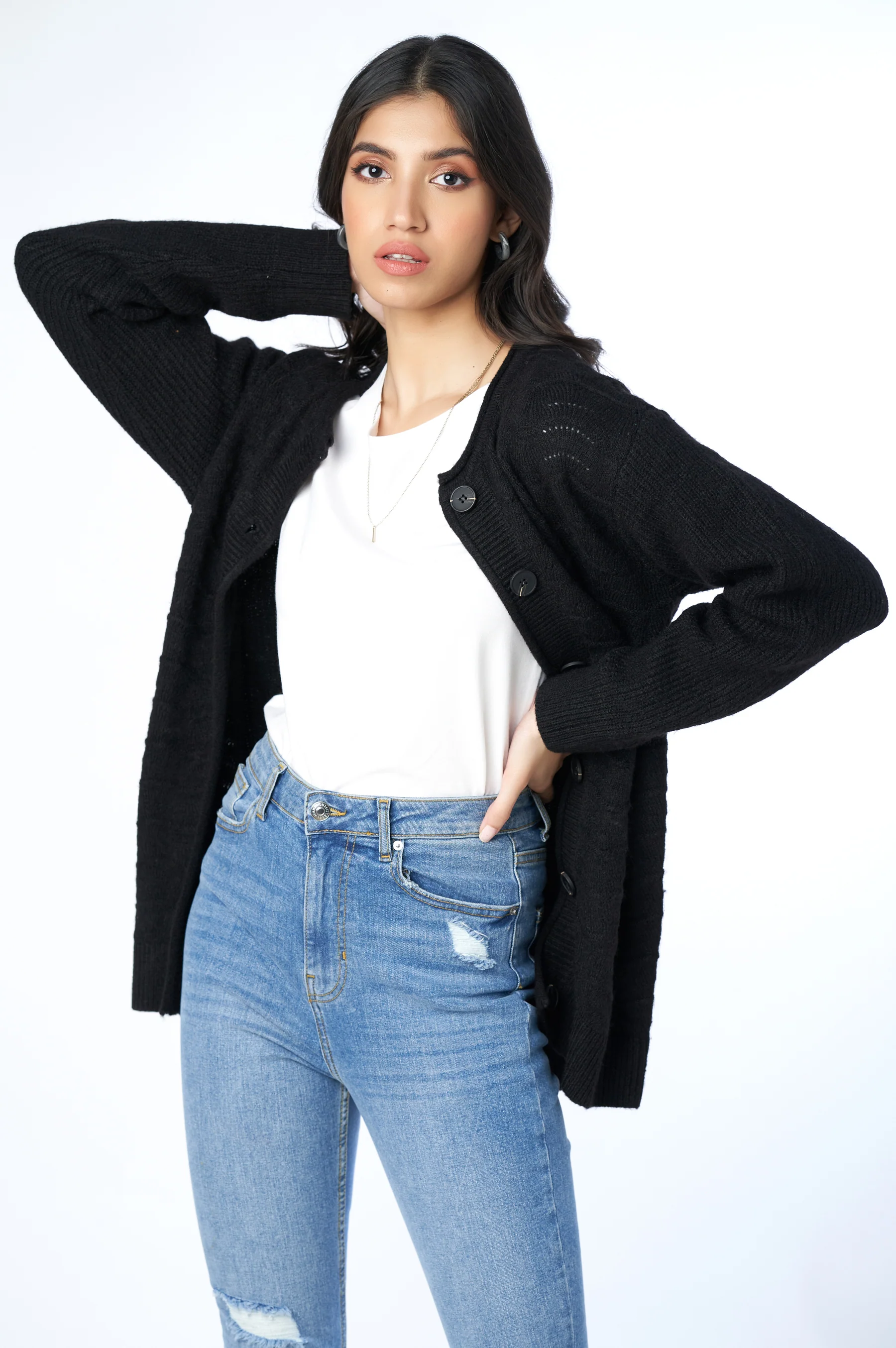 Classic Knitted Cardigan - Image 2