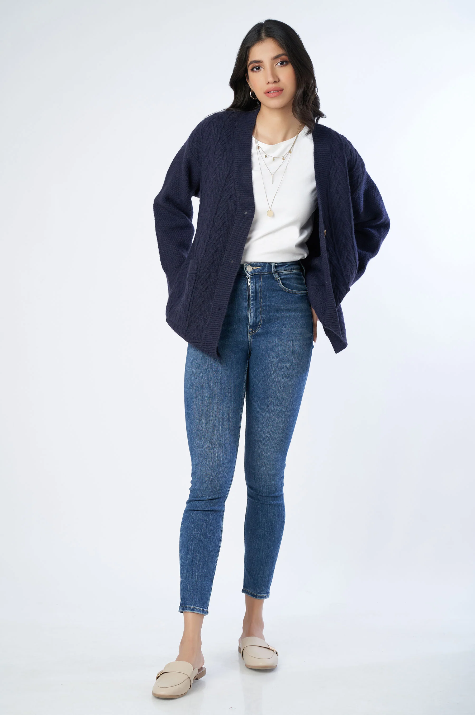 Classic Knitted Cardigan - Image 2