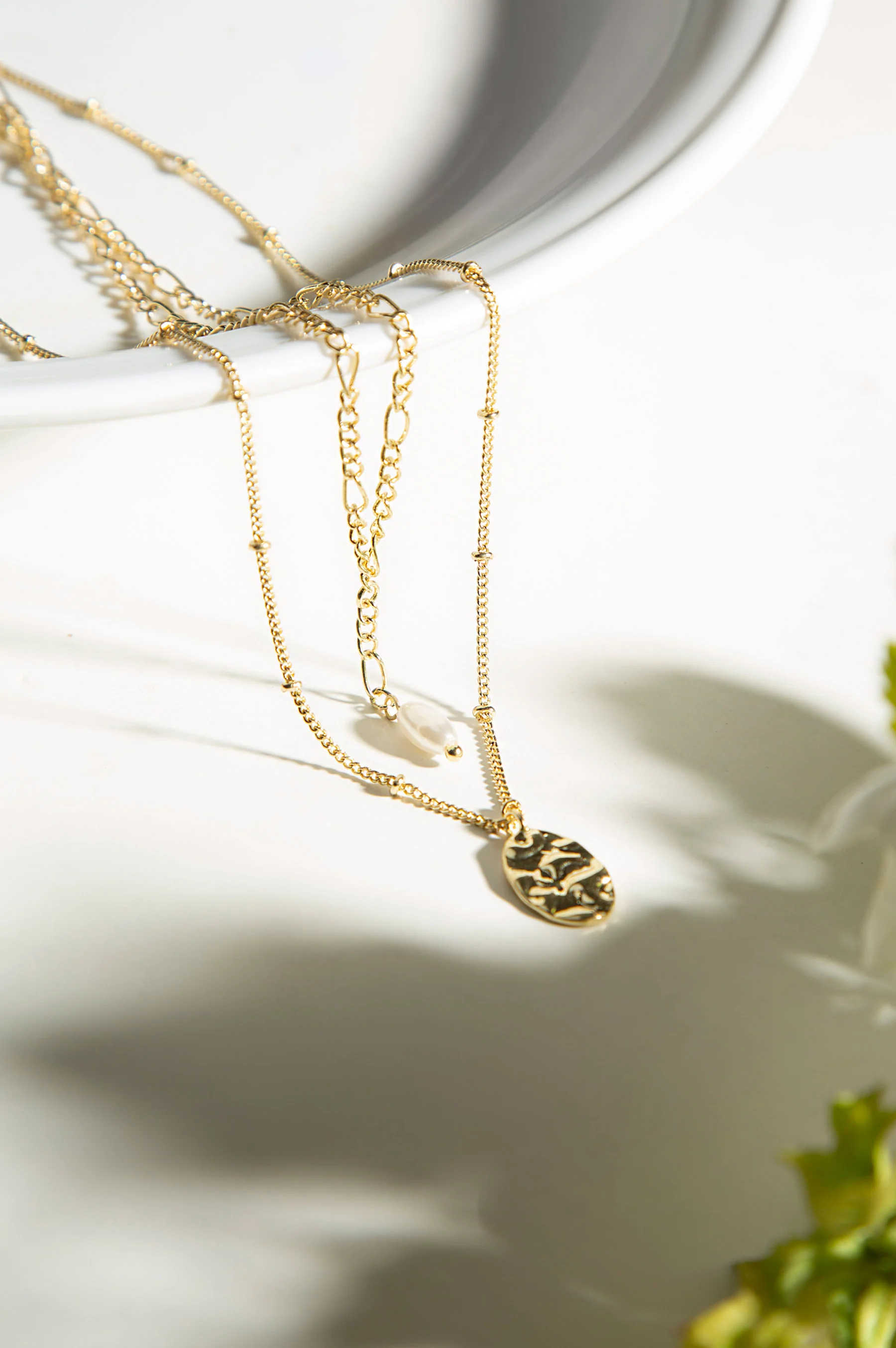 Golden Double Chain Necklace