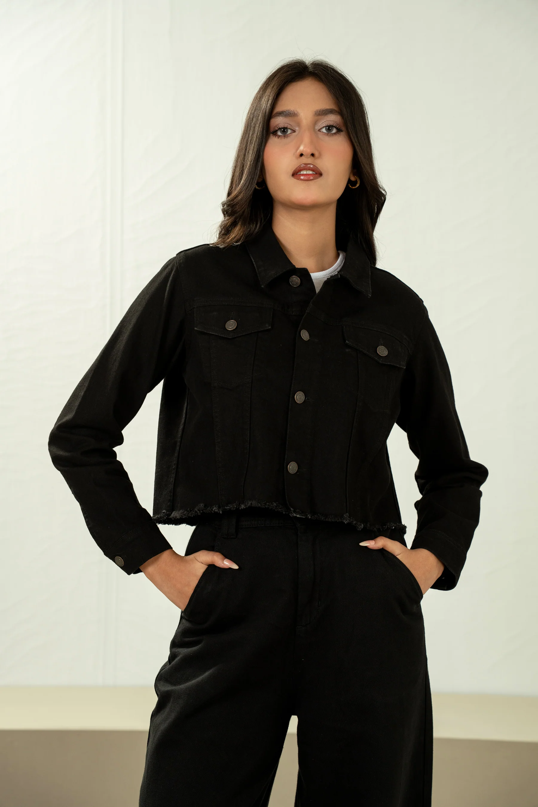 CROP DENIM JACKET - Image 4