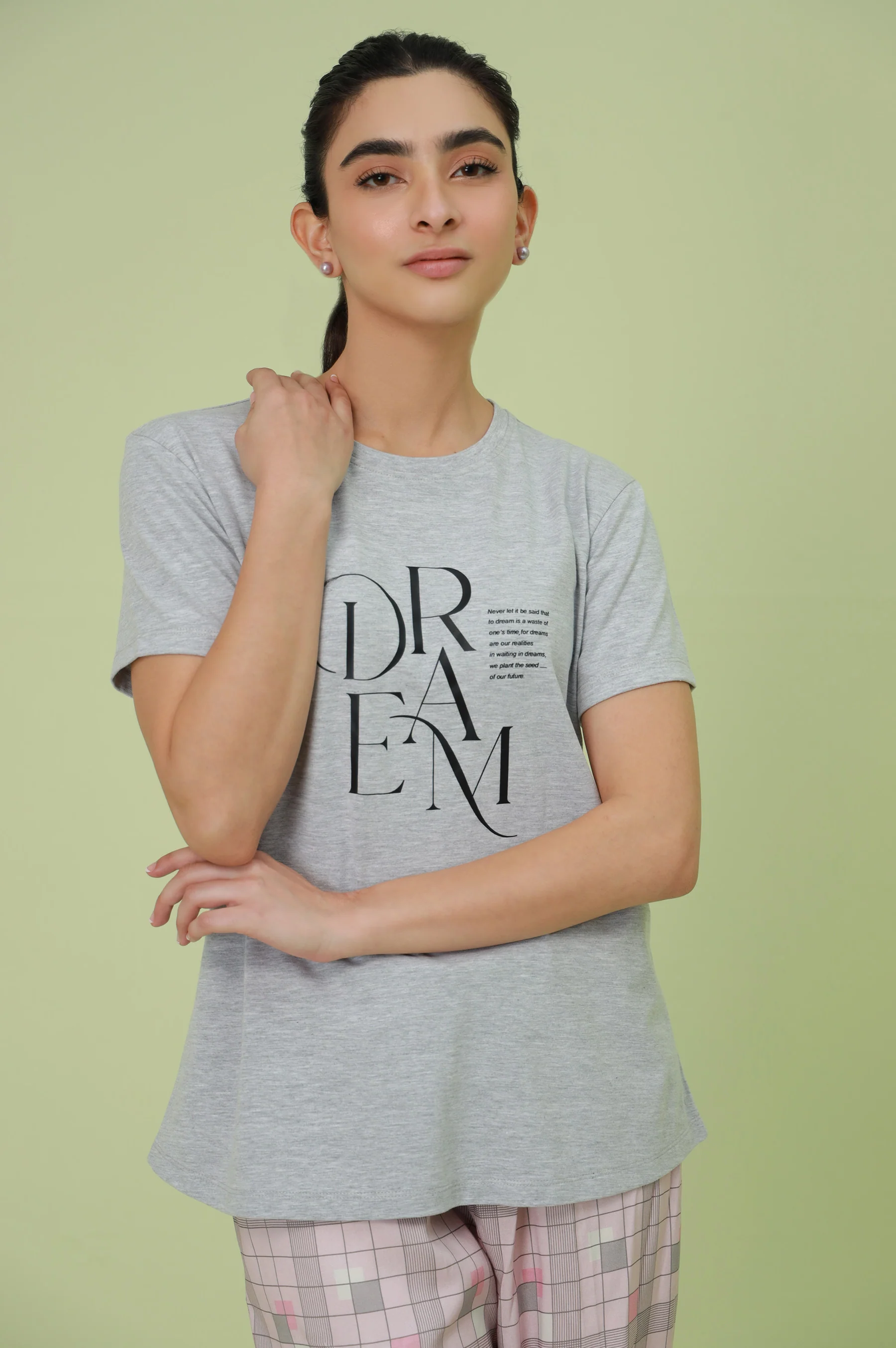 Crew Neck Half Sleeves Tee