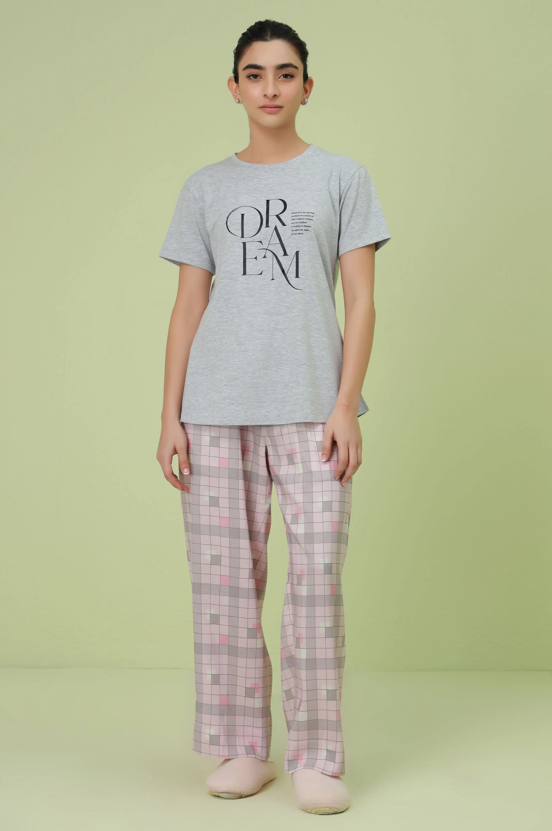 Crew Neck Half Sleeves Tee - Image 2