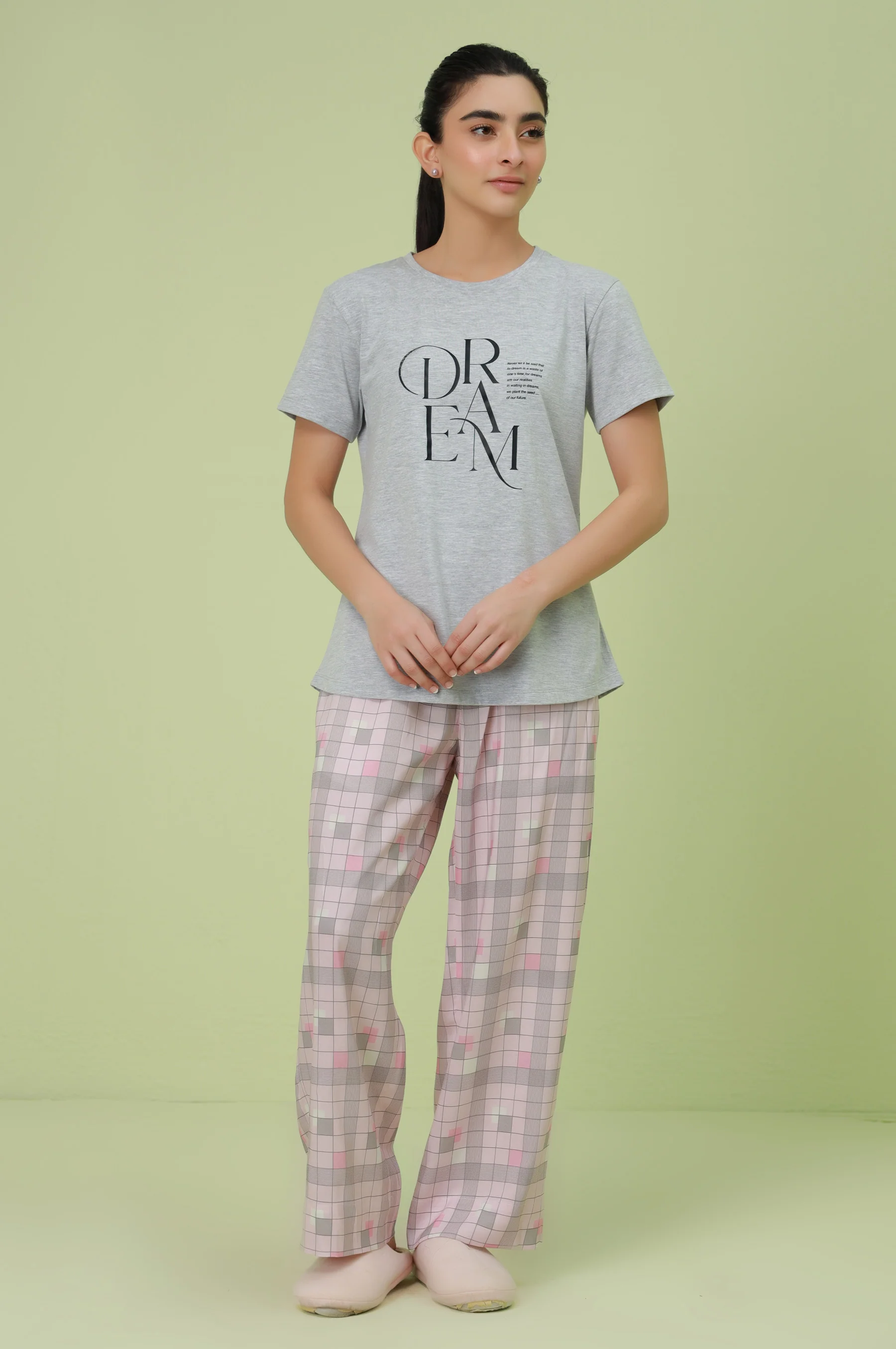 Crew Neck Half Sleeves Tee - Image 5