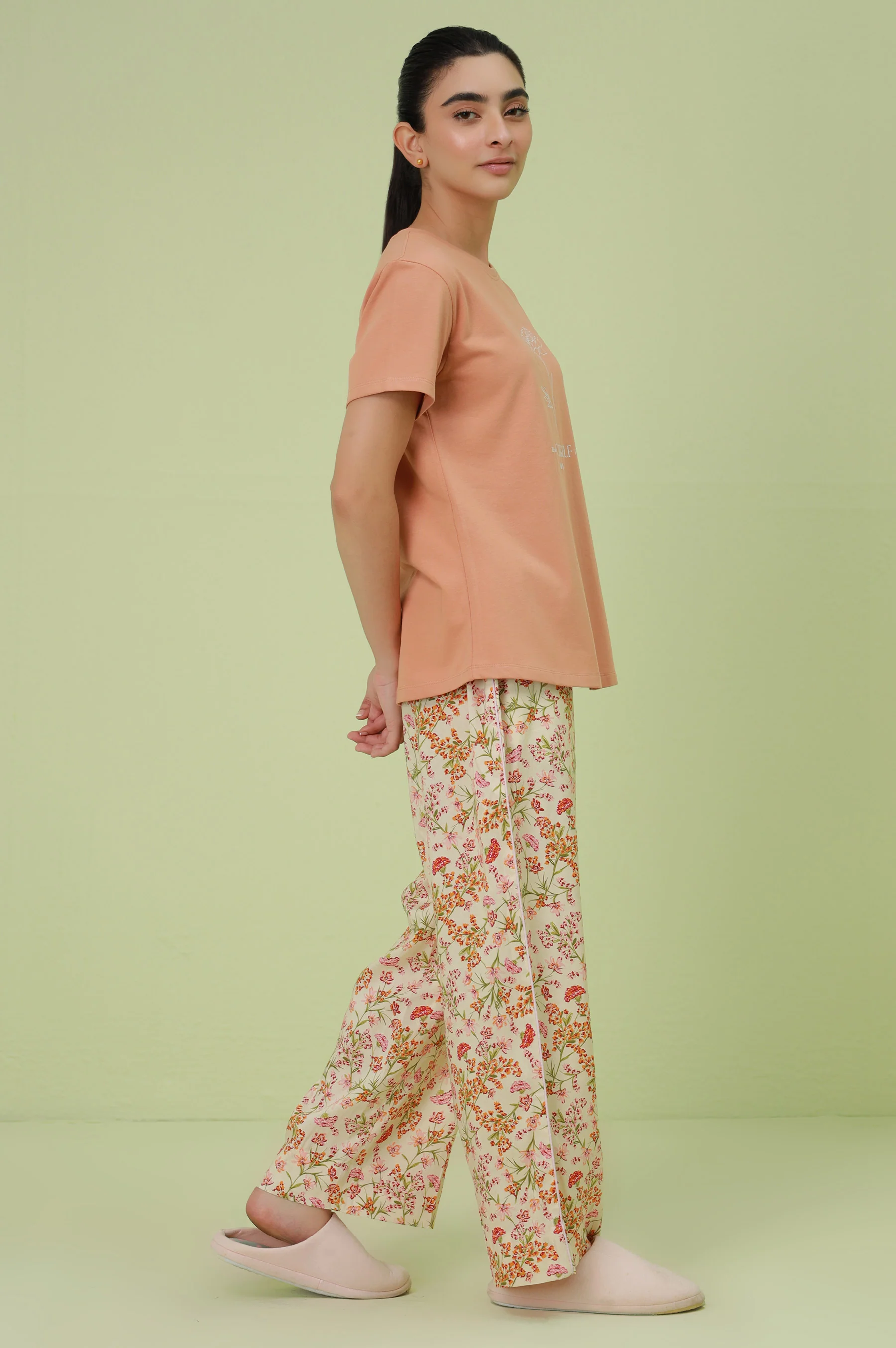 Crew Neck Half Sleeves Tee - Image 7
