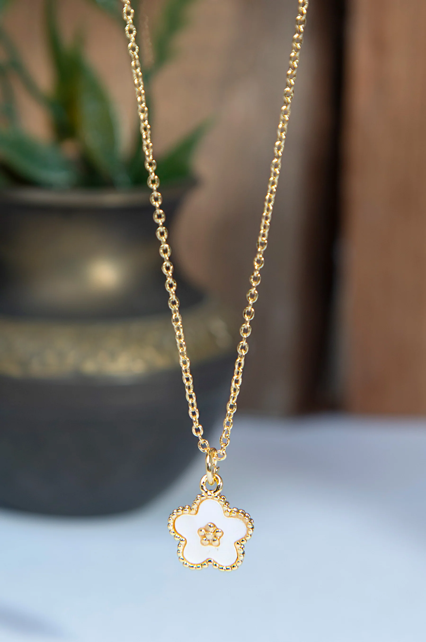 Gold-Plated Brass Necklace - Image 4