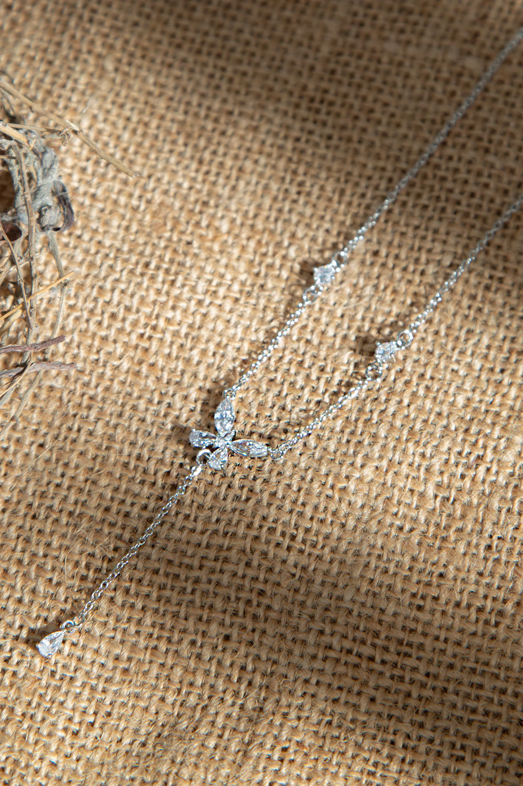 Rhodium-Plated Brass Necklace - Image 2