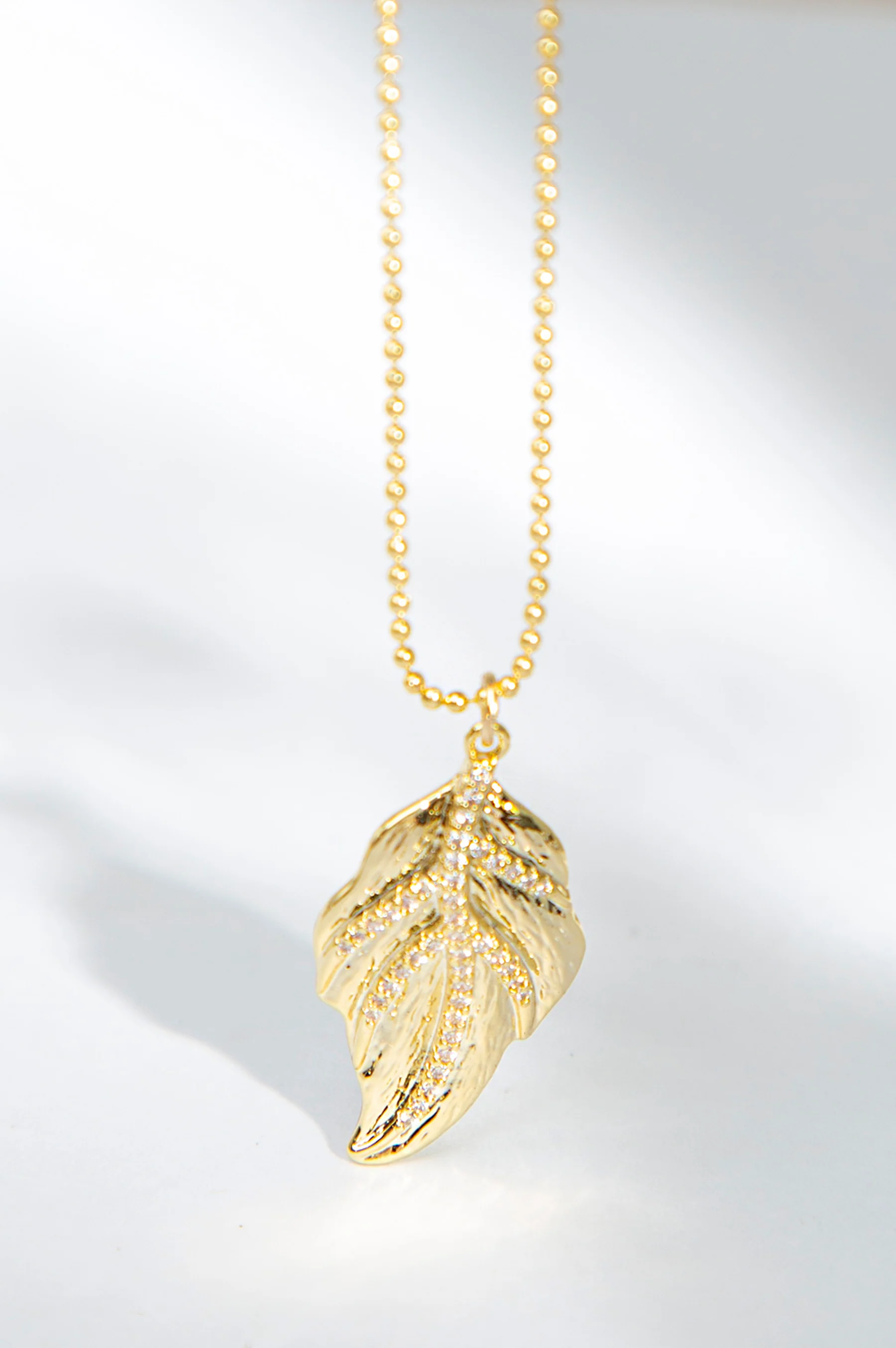 18K Gold-Plated Zirconia Necklace - Image 3