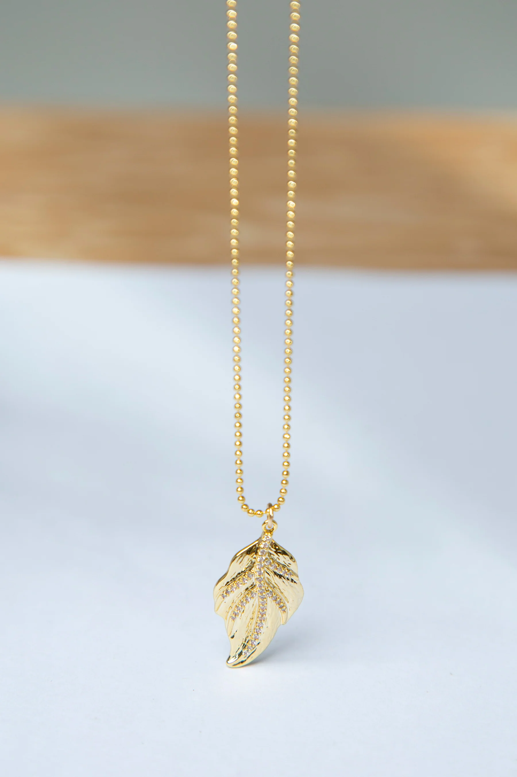 18K Gold-Plated Zirconia Necklace - Image 4