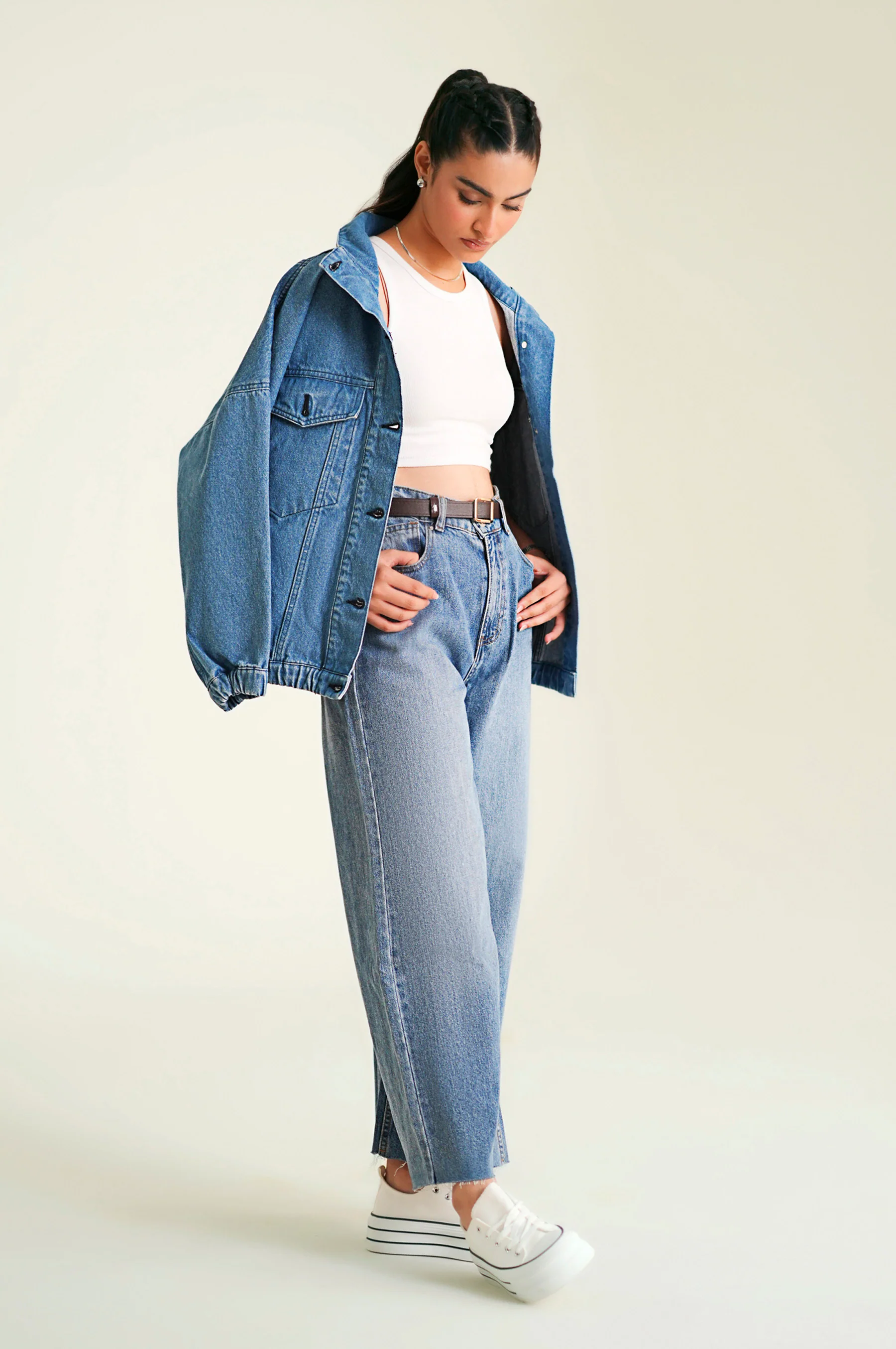Denim Jacket - Light Blue - Image 2