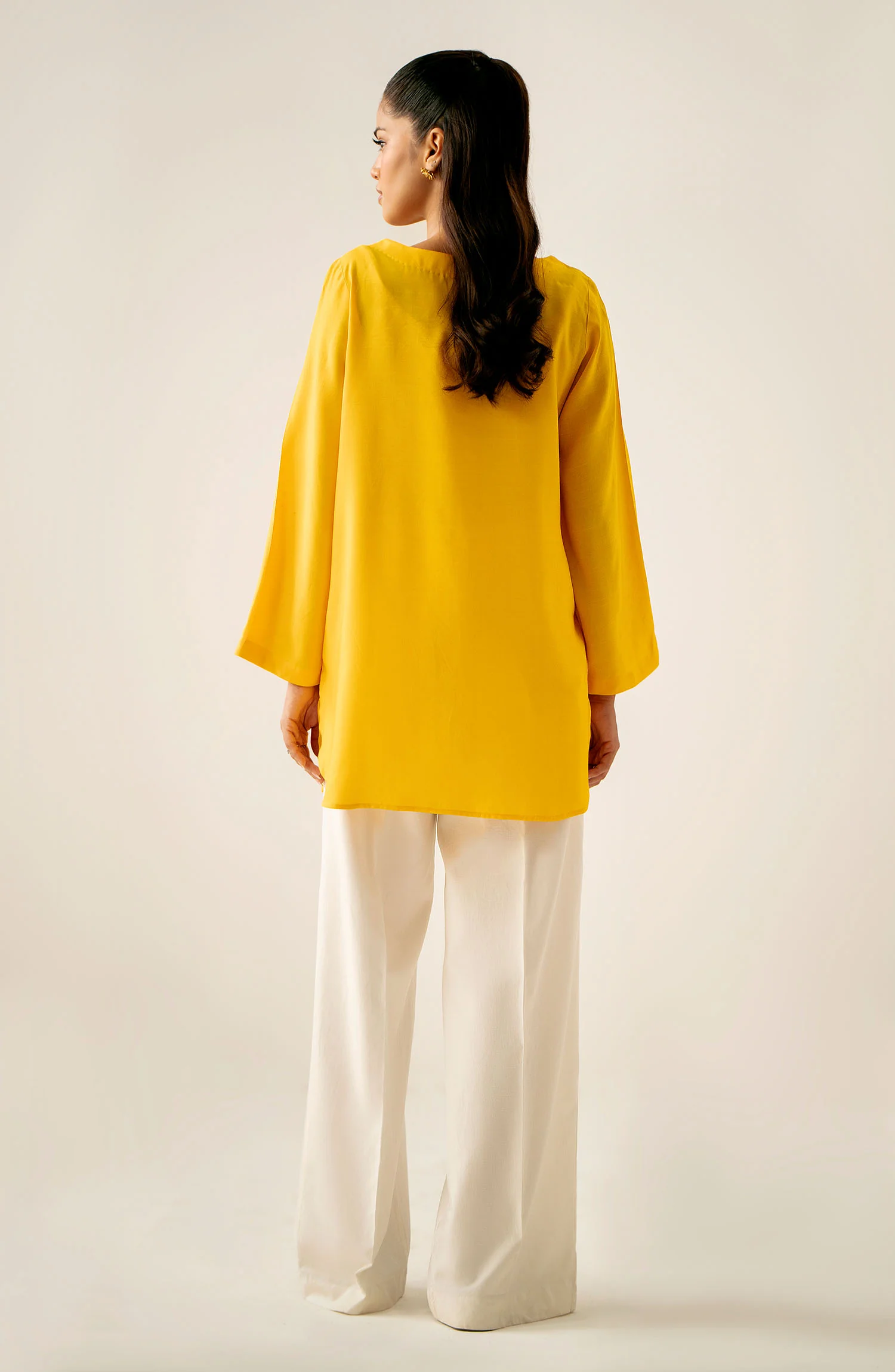 Dyed Raw Silk Western Top - Image 4