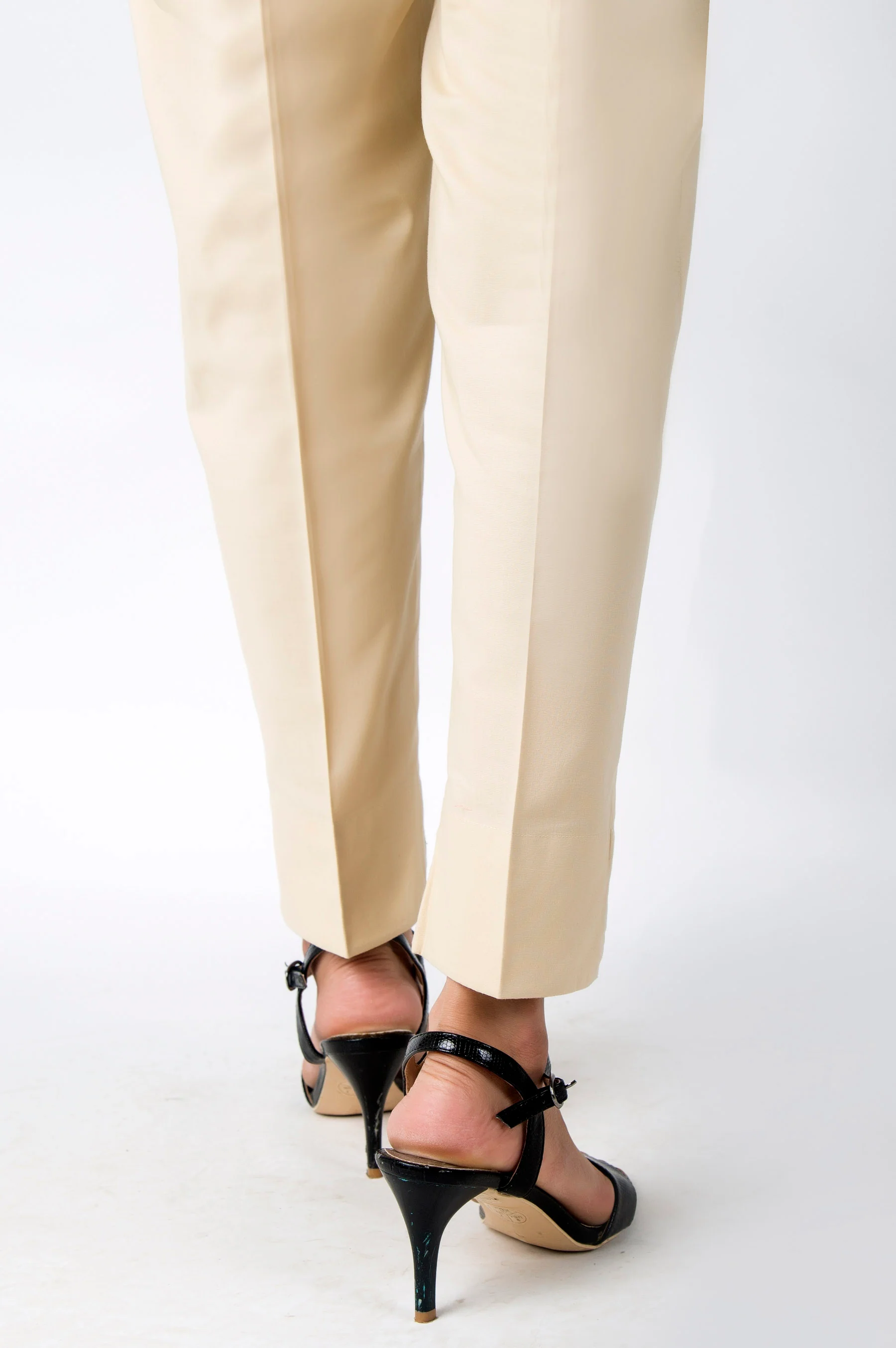 Embellished Cambric Pants - Beige - Image 4