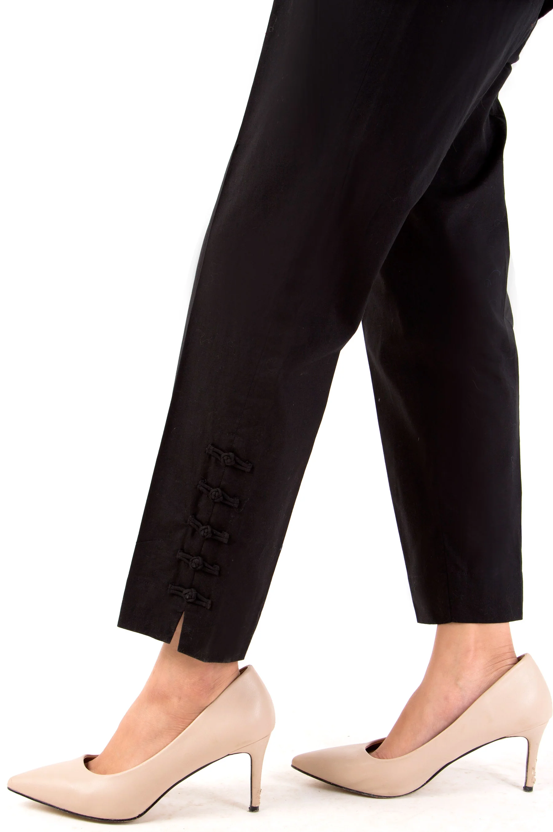 Embellished Cambric Pants - Black - Image 2