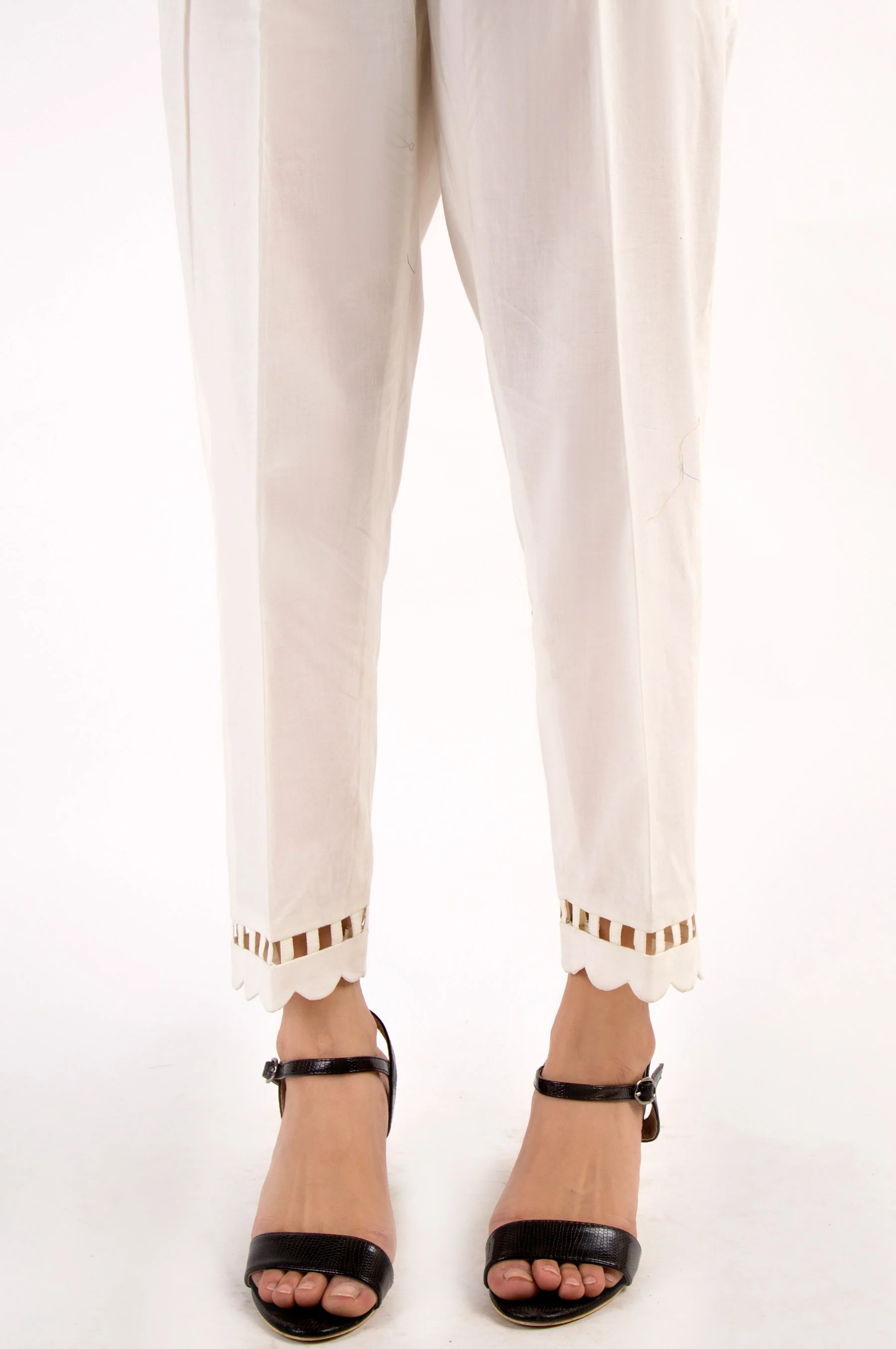 Embellished Cambric Pants - Off-White - Image 3