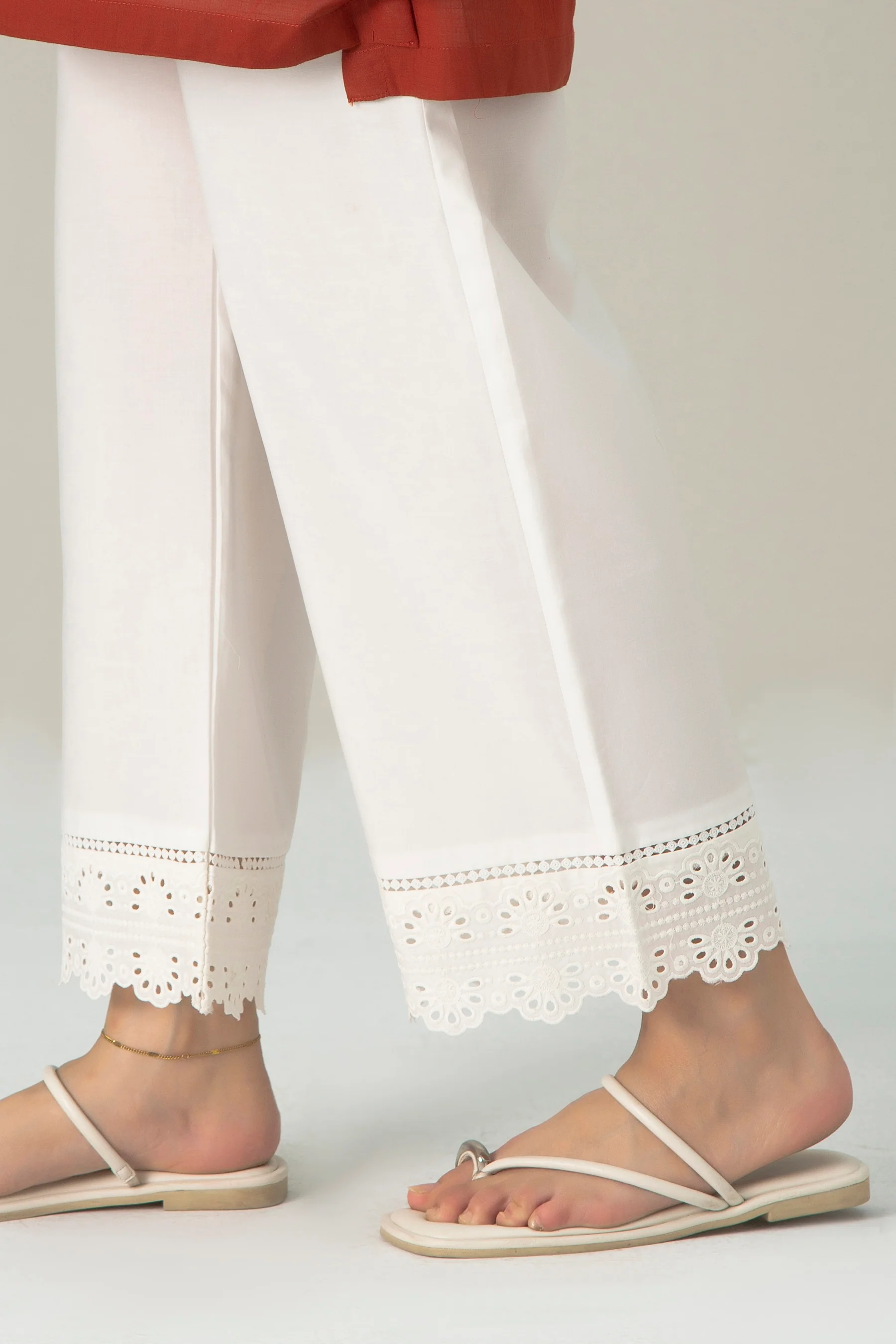 EMBROIDERED CAMBRIC CULOTTES - Image 3